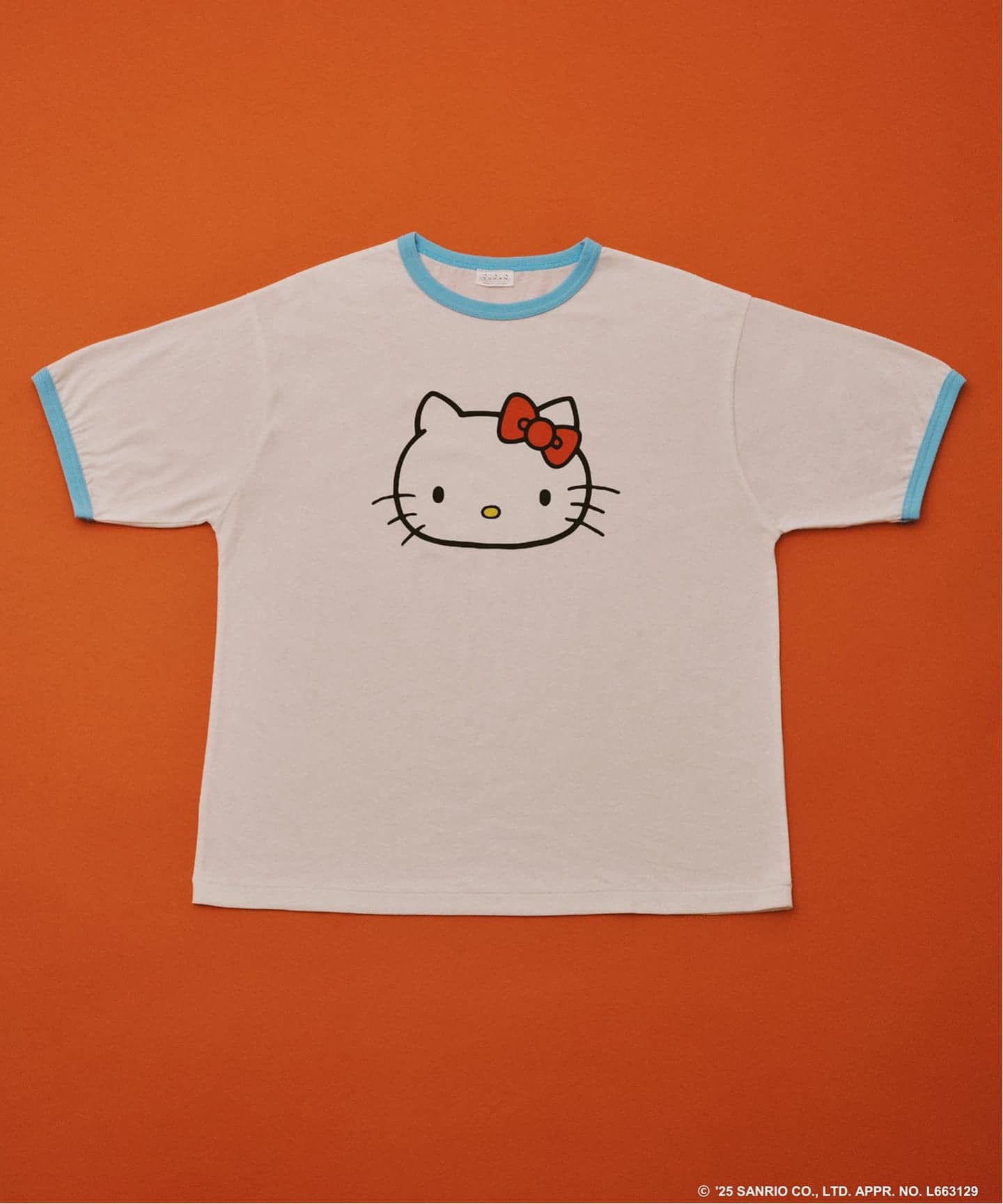 HELLO KITTY / ハローキティ プリント リンガーTシャツ（Tシャツ