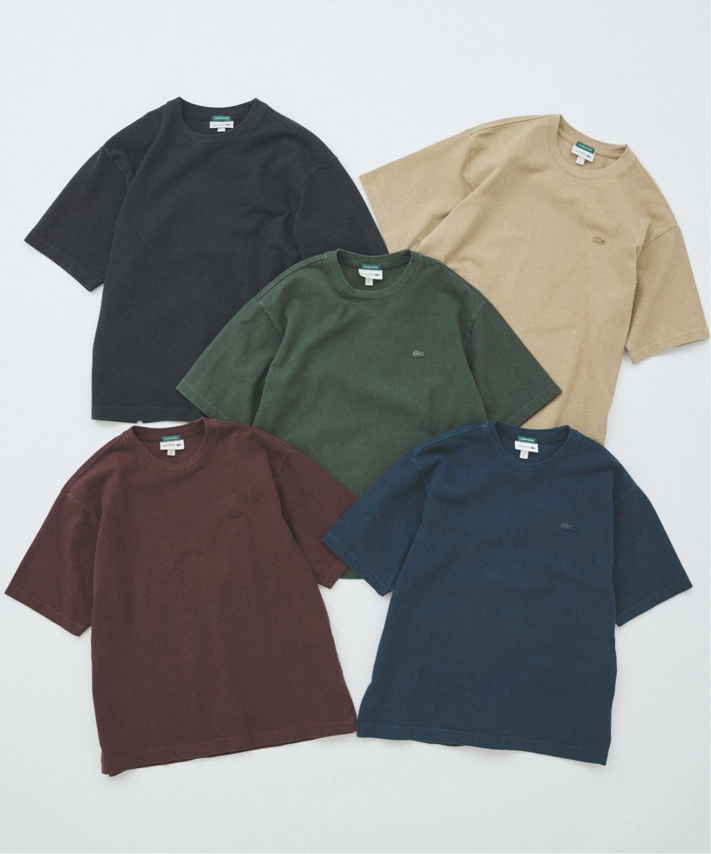 別注・完売必至 国内発 LACOSTE ピグメント ダイ ピケ Tシャツ LACOSTE / ラコステ 別注 ピグメント ダイ ピケ Tシャツ（T