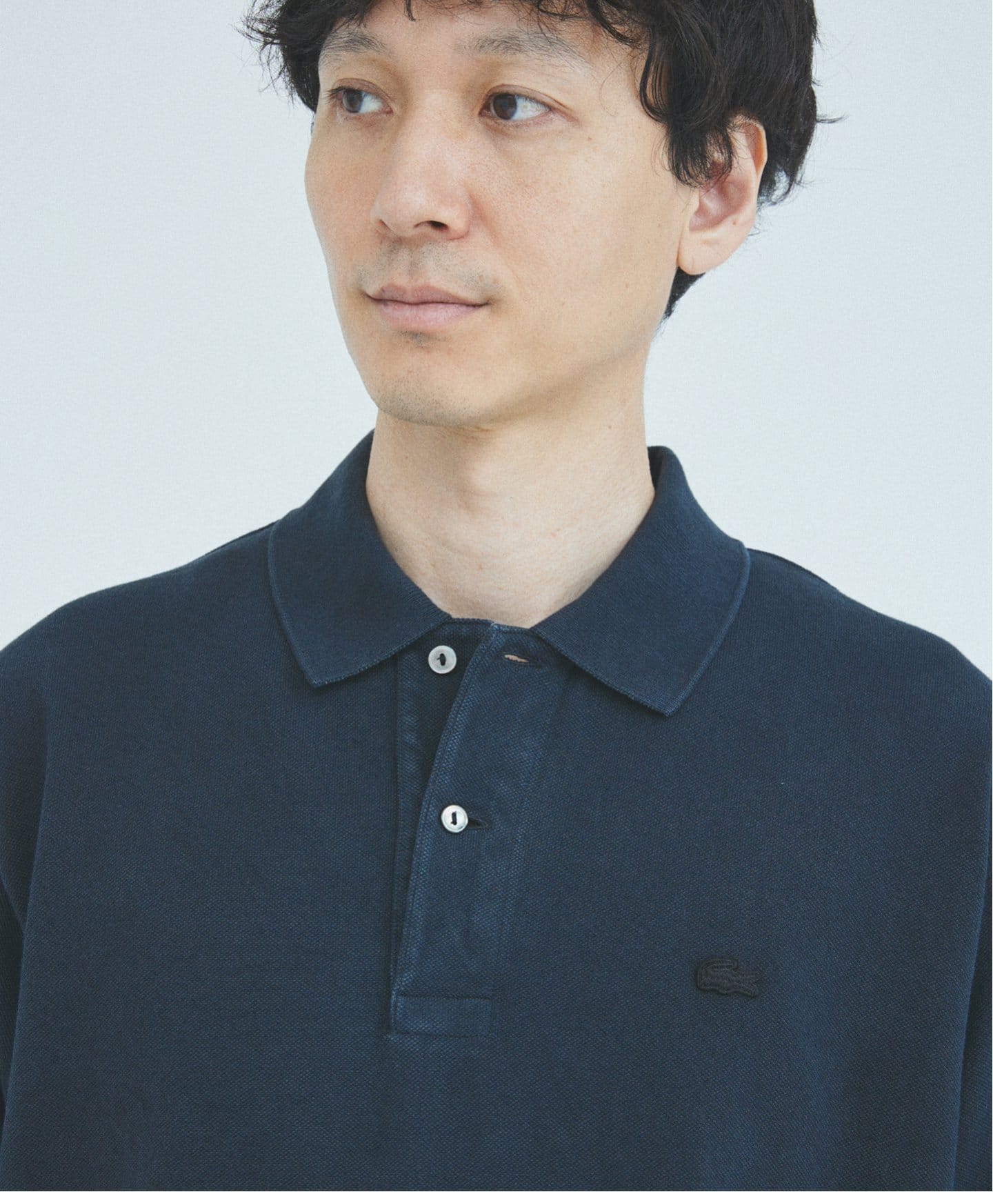 L(5) ラコステ ジャーナルスタンダード別注 ヘビーピケポロシャツ LACOSTE / ラコステ 別注 ピグメント ダイ ヘビー ピケ