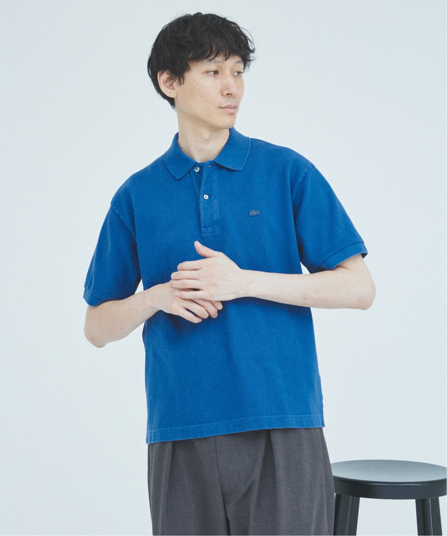 LACOSTE / ラコステ 別注 ピグメント ダイ ヘビー ピケ