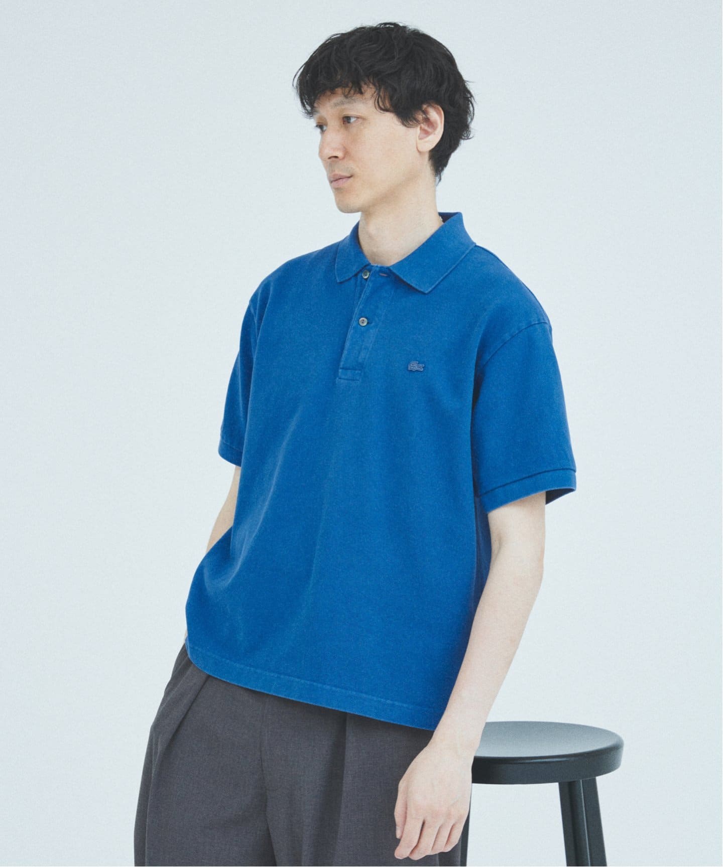 LACOSTE/別注 ピグメント ダイ ヘビー ピケ ポロシャツ LACOSTE / ラコステ 別注 ピグメント ダイ ヘビー ピケ
