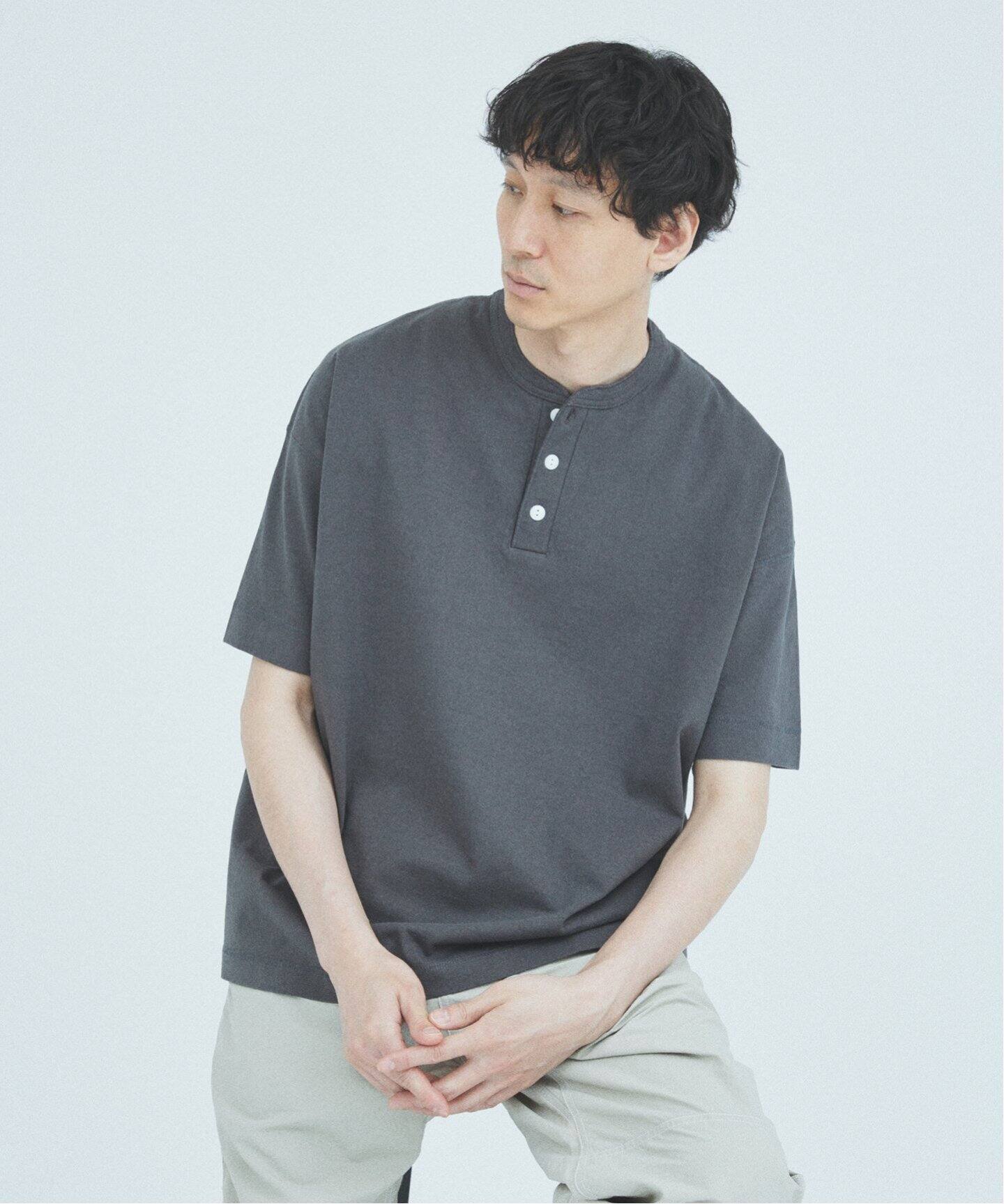 Healthknit / ヘルスニット 別注 ヘンリー ネック Tシャツ（T