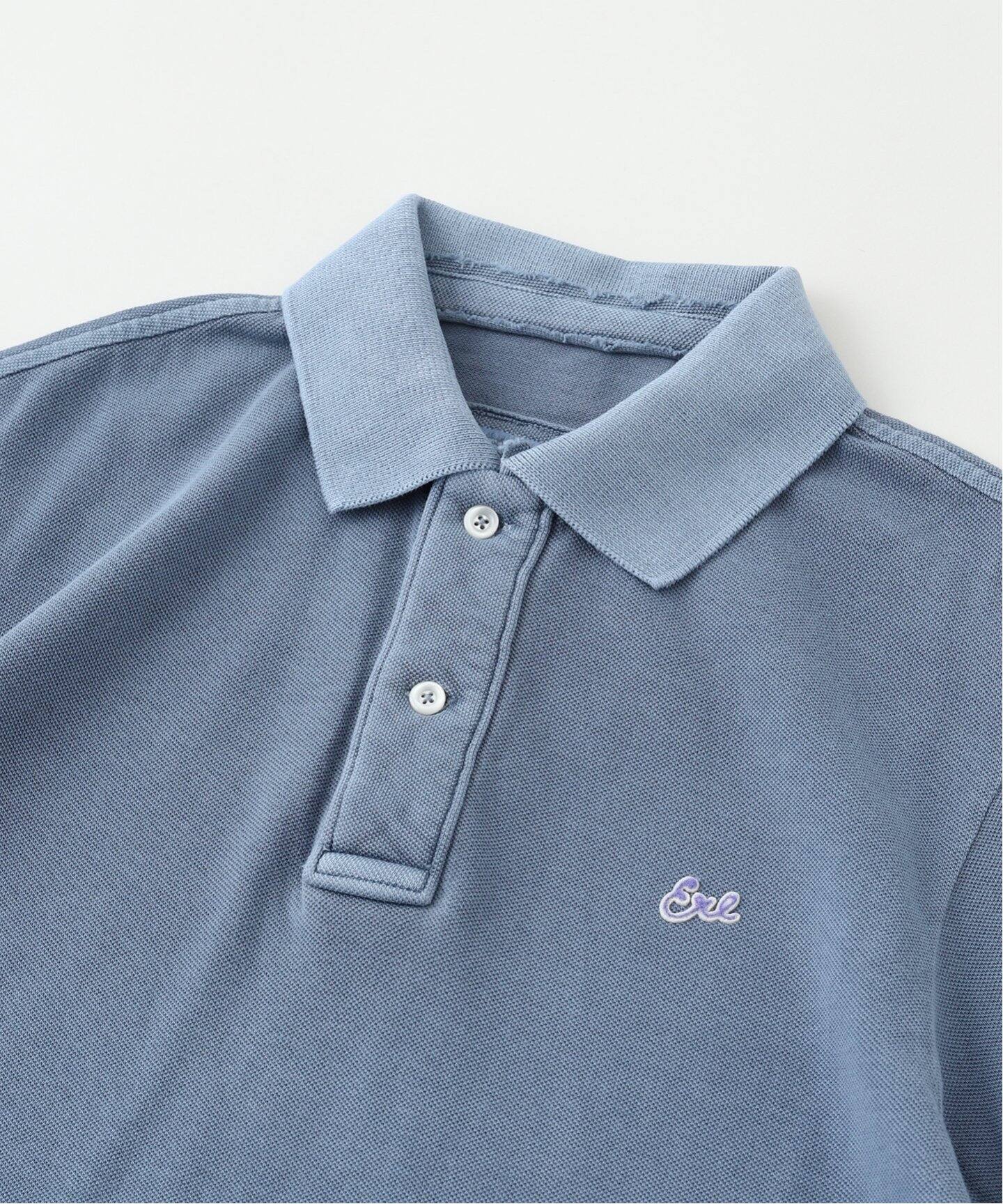 ERL シルバーメタリックニットポロシャツ ERL シルバーメタリックニットポロシャツ