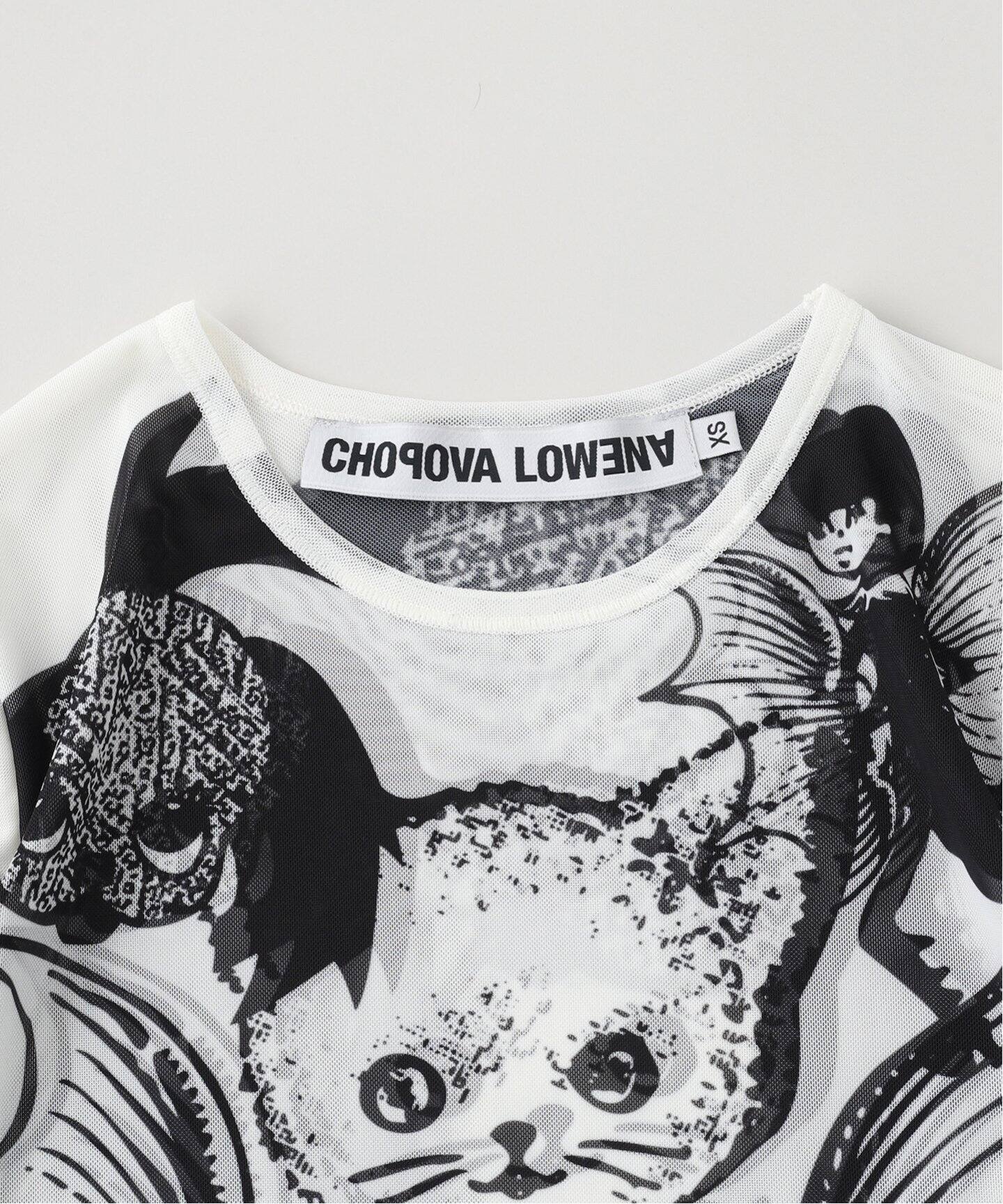 CHOPOVA LOWENA/チョポヴァ・ロウェナ】 Cat Short Sl Mesh Top（T 