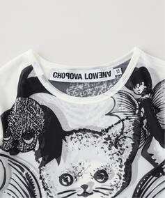 CHOPOVA LOWENA/チョポヴァ・ロウェナ】 Cat Short Sl Mesh Top（T 