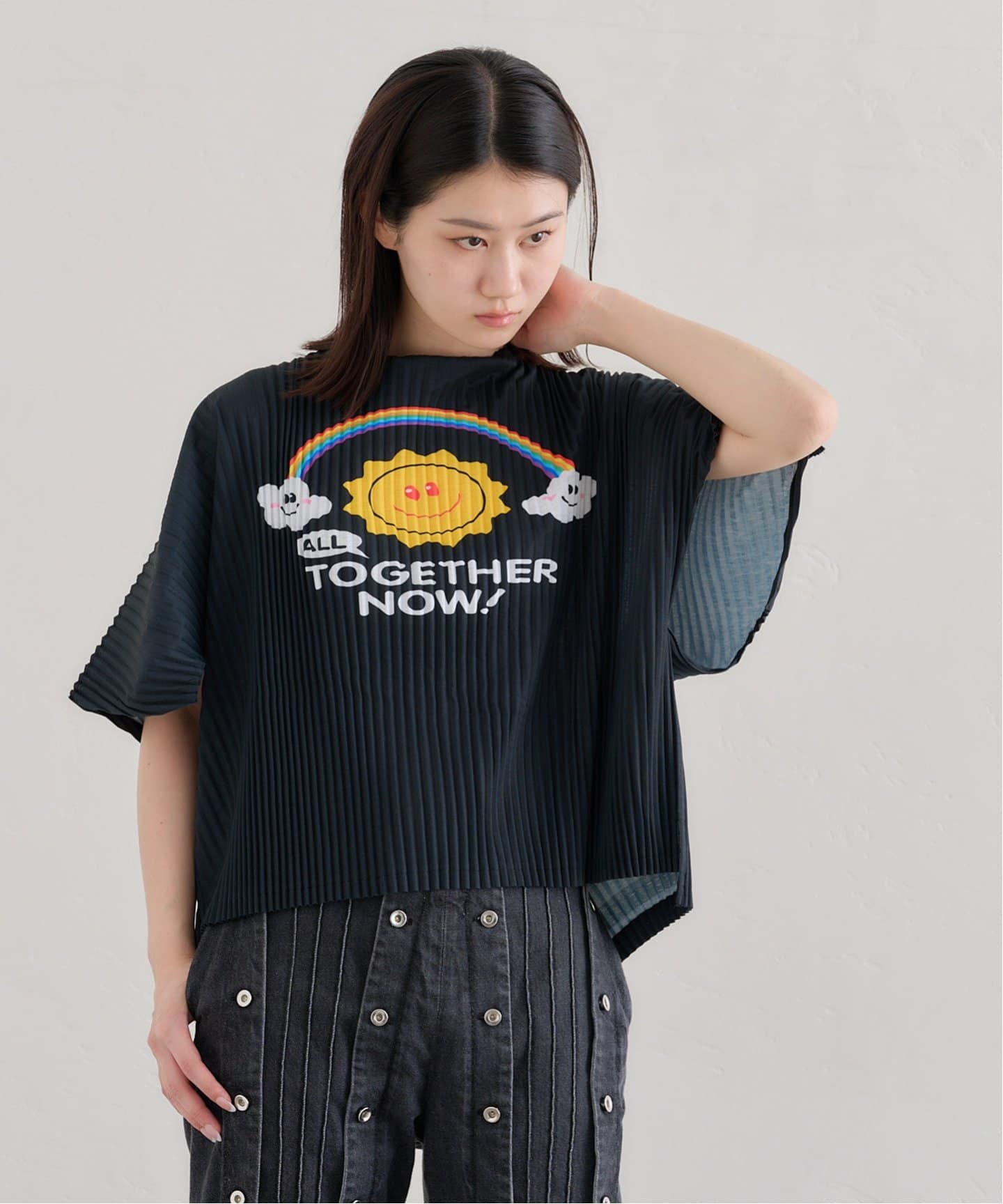 tシャツ 「YOHEI OHNO/ヨウヘイオオノ」Pleats T-shirt/プリーツTシャツ レディース YOHEI OHNO tシャツ 「YOHEI OHNO/ヨウヘイオオノ」Pleats T