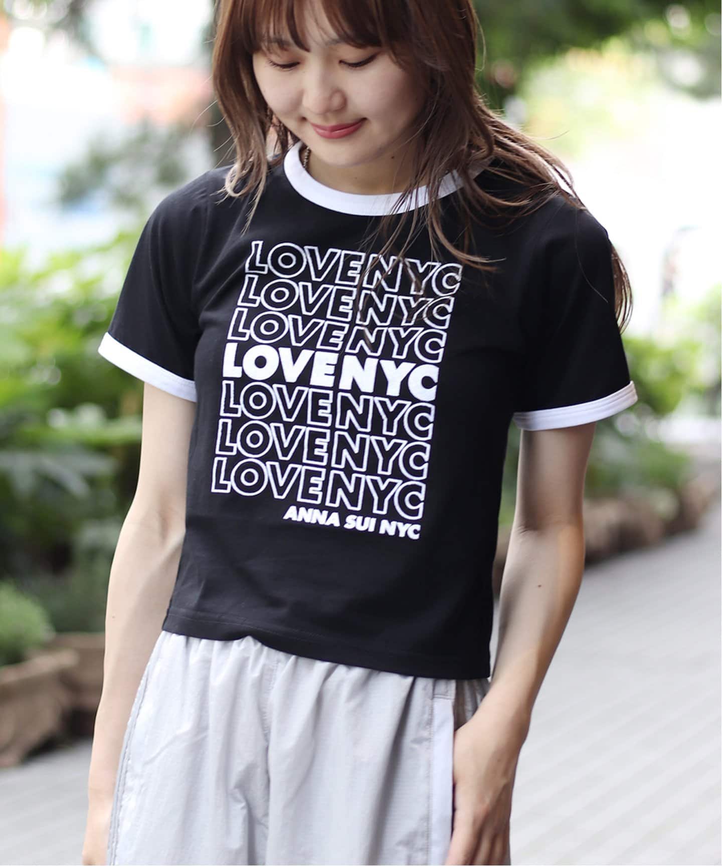 ファッションの ANNA SUI NYC/アナスイエヌワイシー/フロッキーTシャツ（Tシャツ トップス