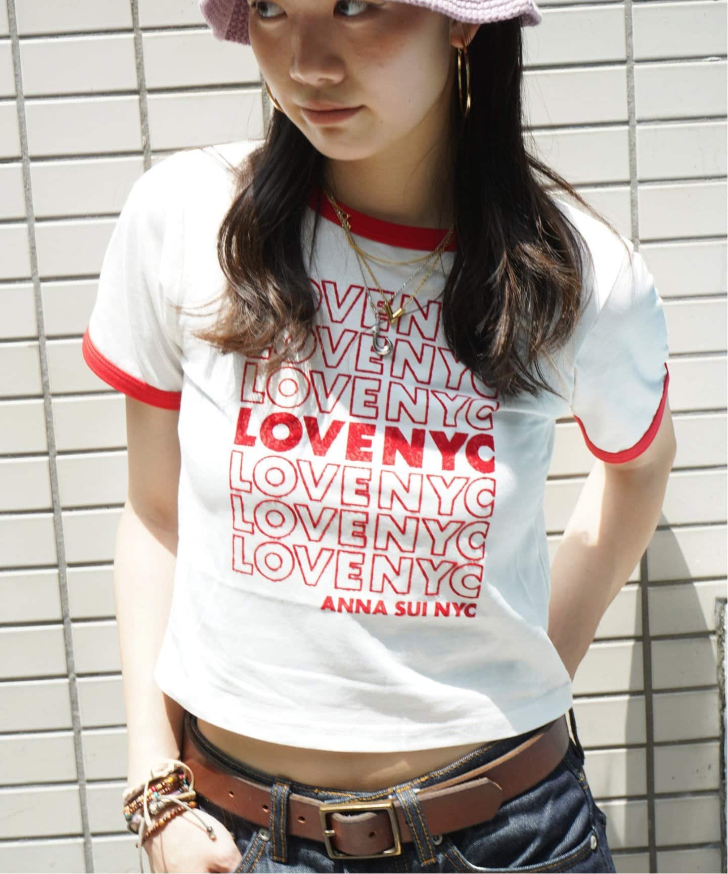 ANNA SUI NYC/アナスイエヌワイシー/フロッキーTシャツ（Tシャツ