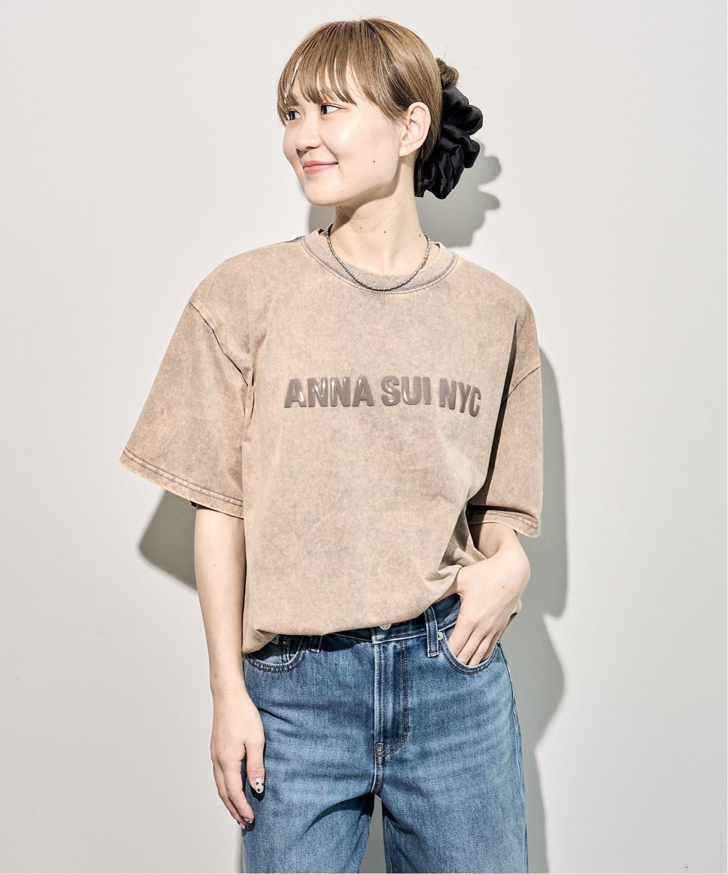 ANNA SUI シャツ tシャツ ANNA SUI NYC/レースドッキングダブルジップシャツ
