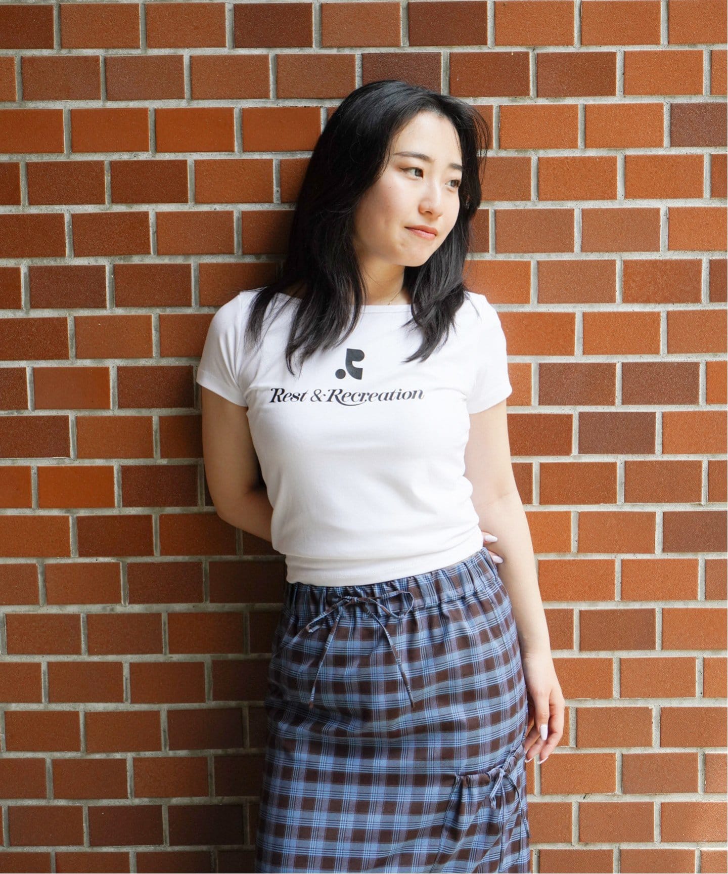 Rest&Recreation/レストアンドレクリエーション】 LIP NECK Tシャツ（T