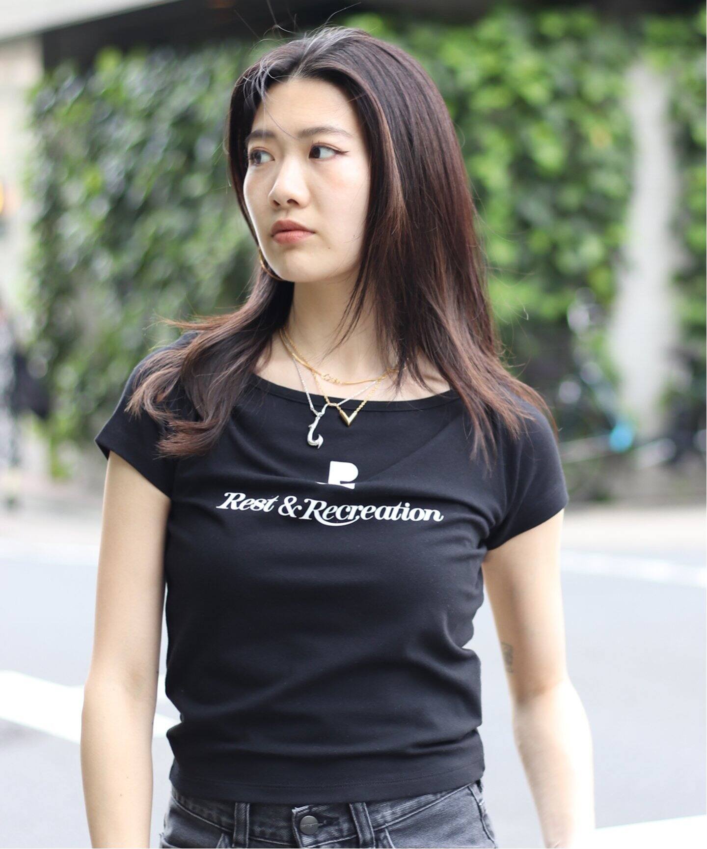 Rest&Recreation/レストアンドレクリエーション】 LIP NECK Tシャツ（T 