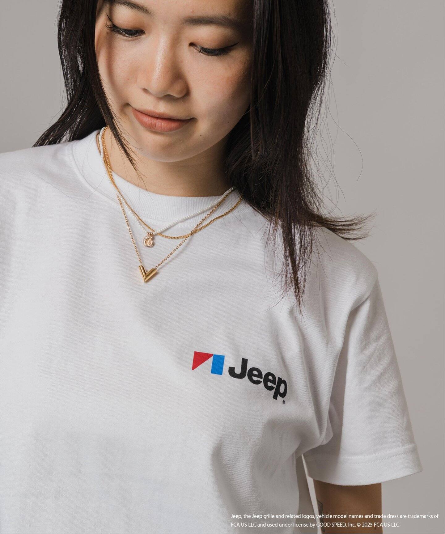 【完売】グッドロックスピード Jeep LOGO Tシャツ　ホワイト LOGO T-SHIRT JEEP® | ジープ LOGO T-SHIRT | GOOD ROCK SPEED
