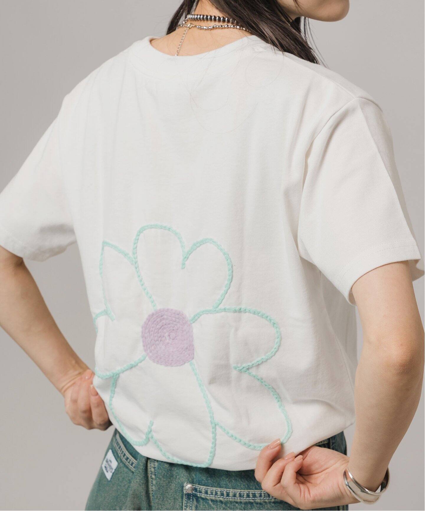 ChahChah /チャーチャー FLOWER WITH LOVE HAND S/S TEE（Tシャツ 