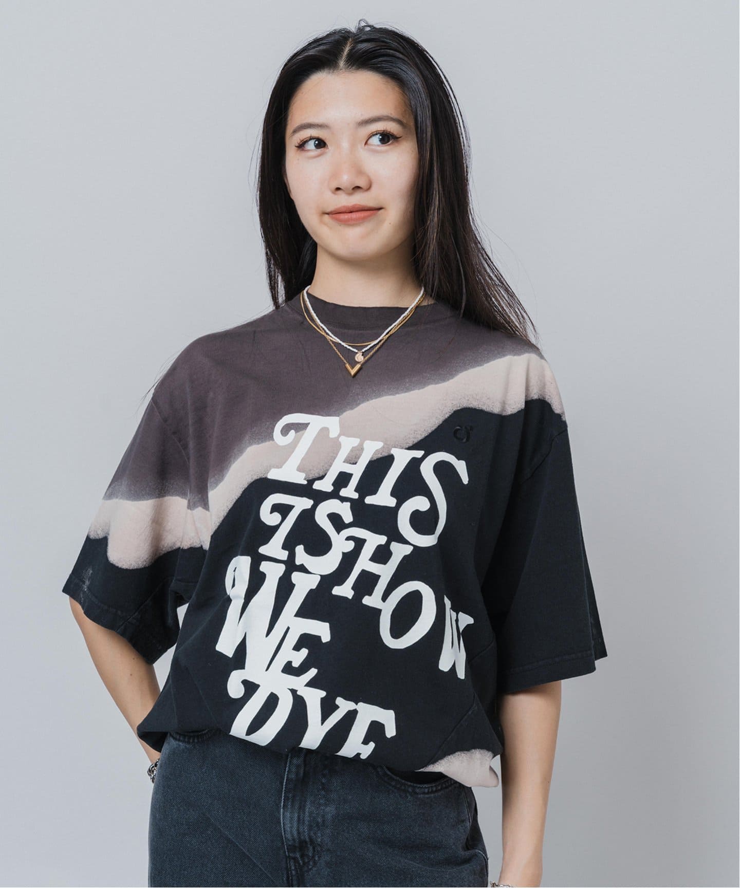 カットソー NOMARHYTHM TEXTILE: HAND DYE TWIST TEE PRINT Hand Dye Twist Tee - Print – NOMARHYTHM TEXTILE