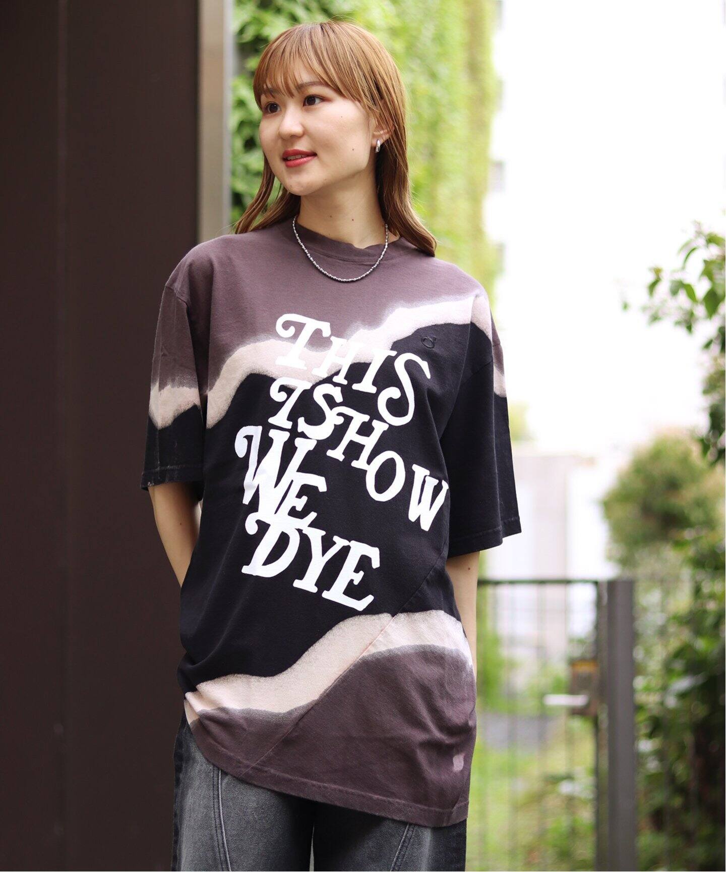 NOMARHYTHM TEXTILE】Hand Dye Twist Tee - Print（Tシャツ