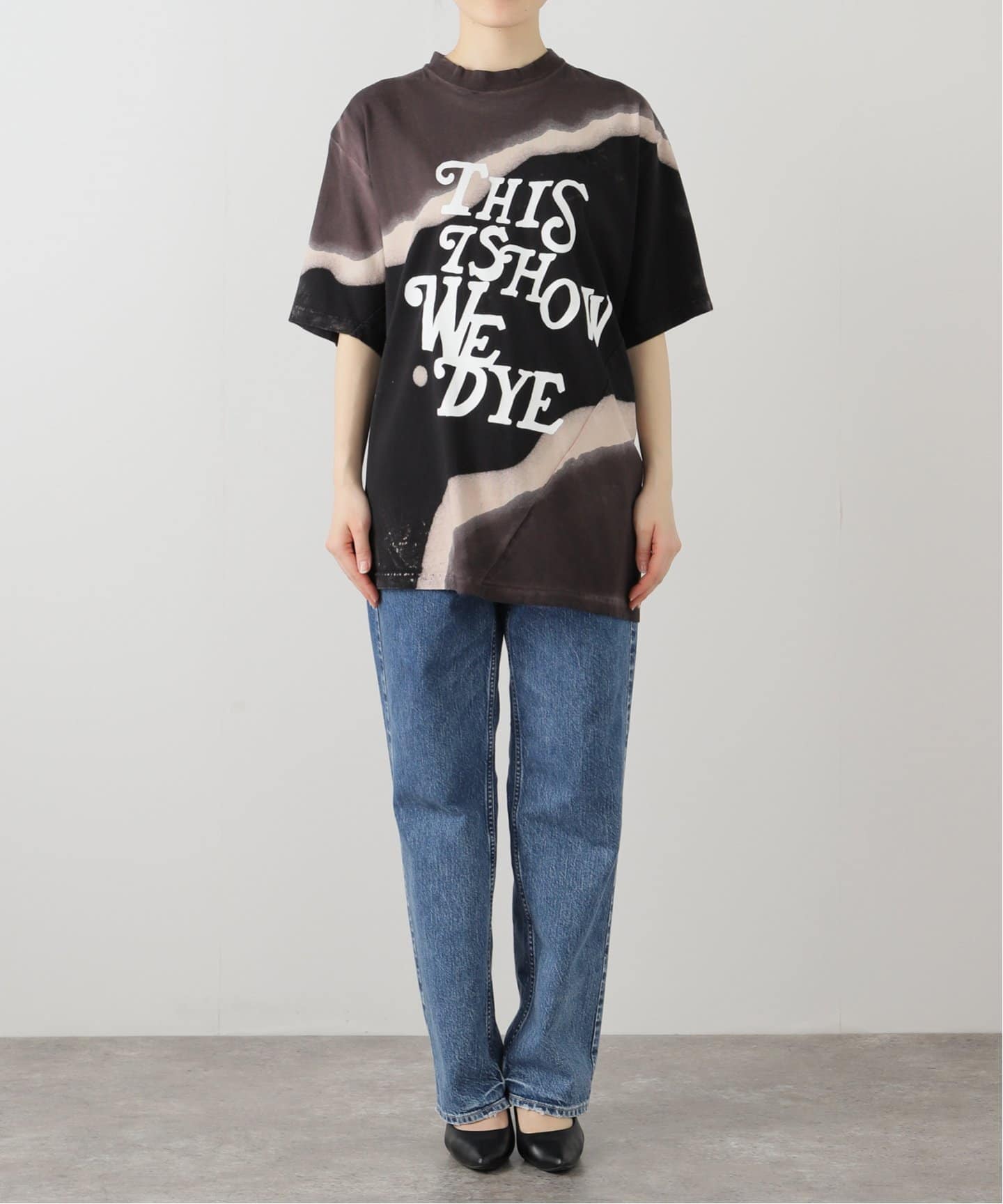 カットソー NOMARHYTHM TEXTILE: HAND DYE TWIST TEE PRINT NOMARHYTHM TEXTILE】Hand Dye Twist Tee - Print（Tシャツ