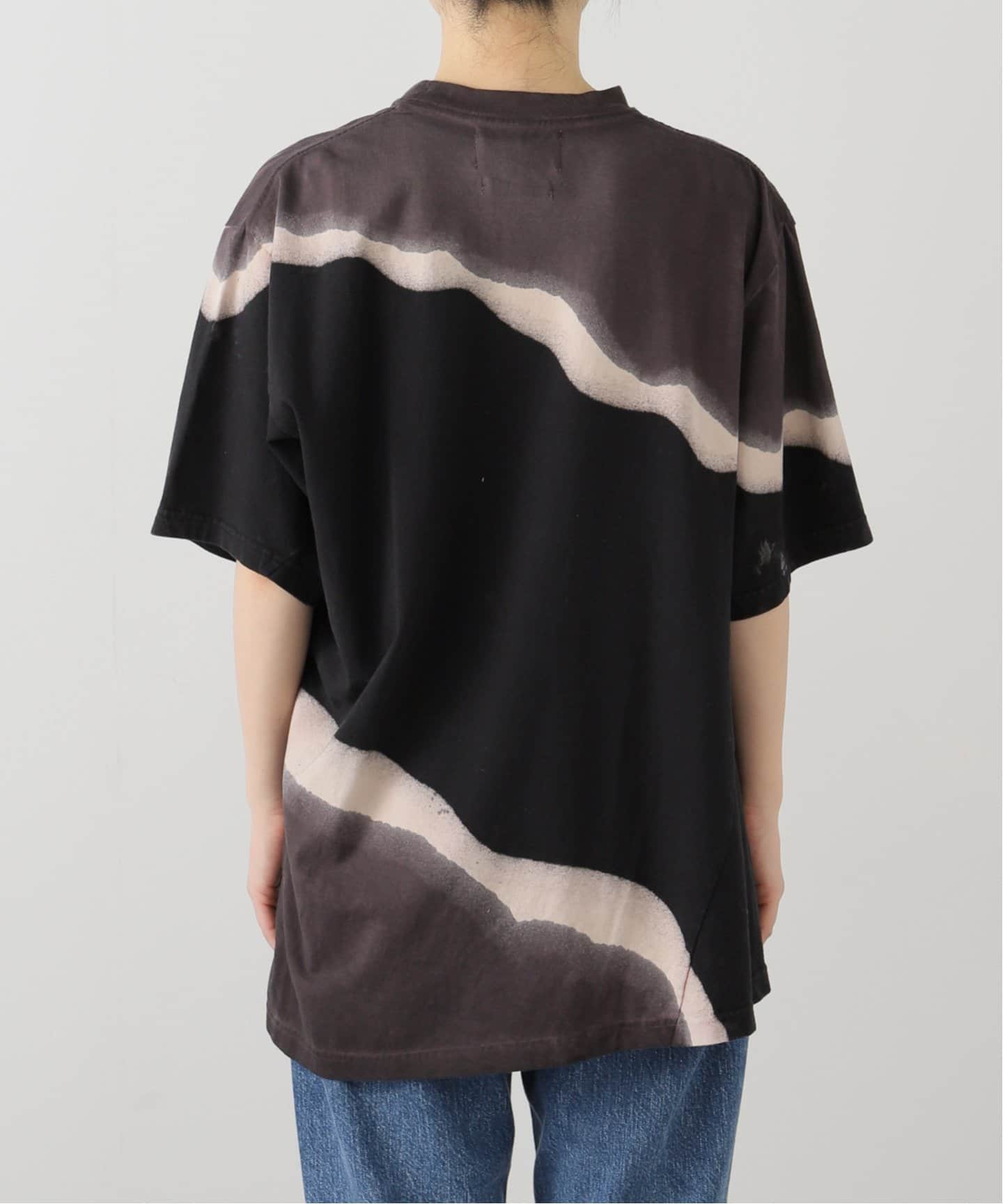 NOMARHYTHM TEXTILE】Hand Dye Twist Tee - Print（Tシャツ