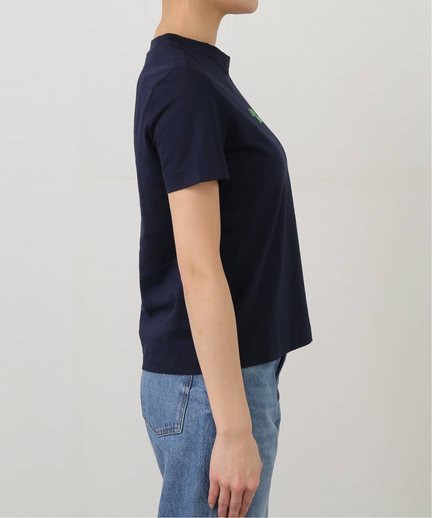 tシャツ   /カルバン クラインSS FLOCKED LOGO CREWNK TEE レディース Calvin Klein /カルバン クラインSS FLOCKED LOGO CREWNK TEE（T
