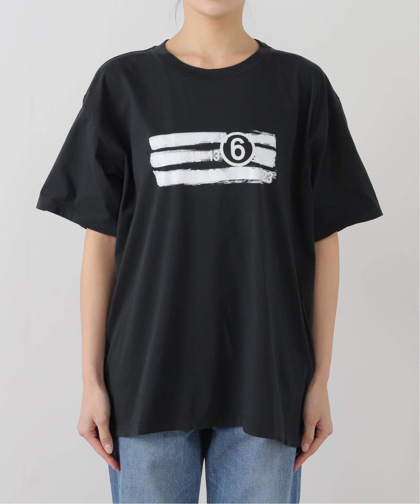 Tシャツ・カットソー MM6 MAISON MARGIELA WORN EFFECT TOP MM6 Maison Margiela/エムエム6/ Tシャツ（Tシャツ／カットソー