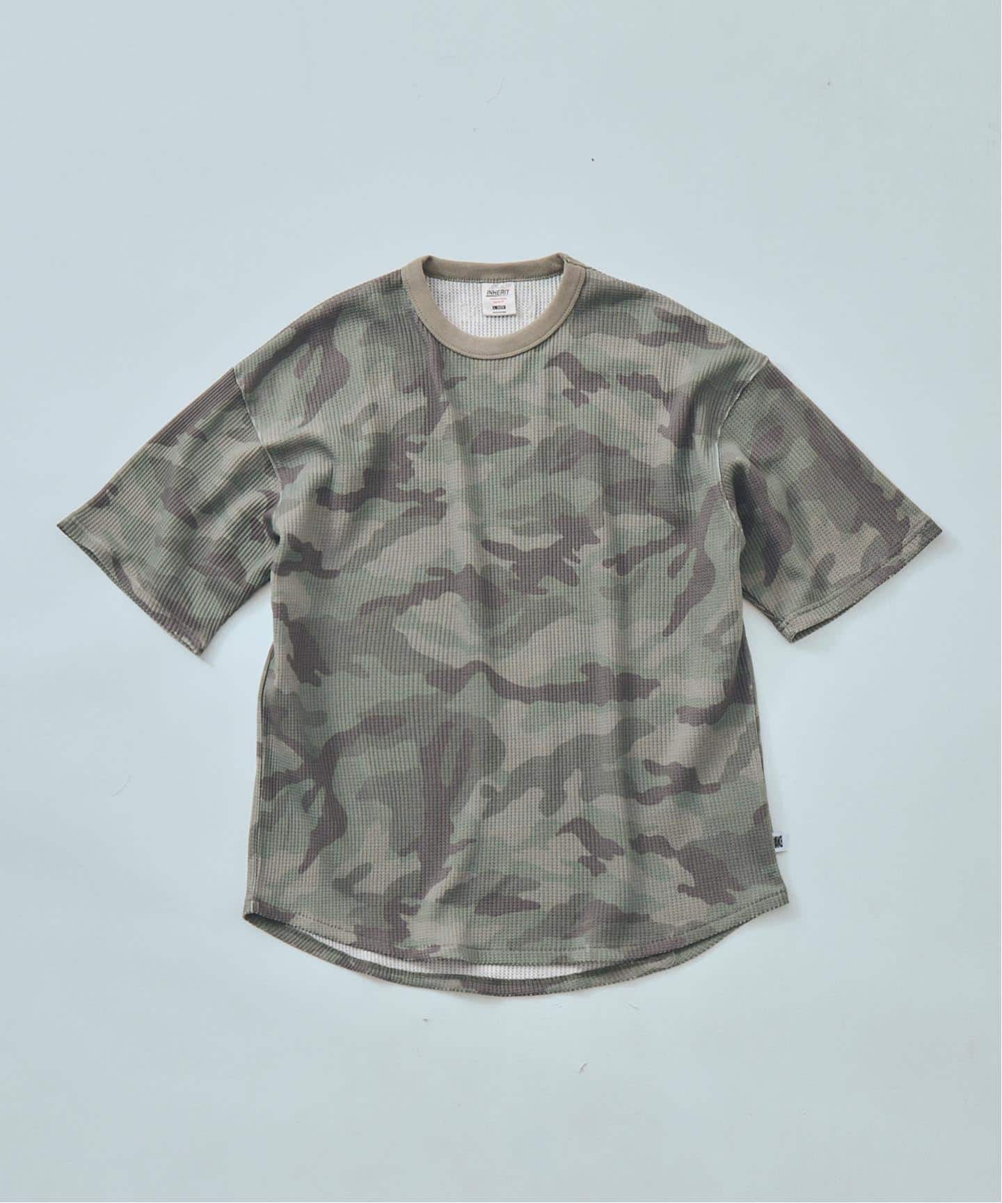 【ANTS & ELEPHANTS】レイヤード ワッフル 半袖Tシャツ