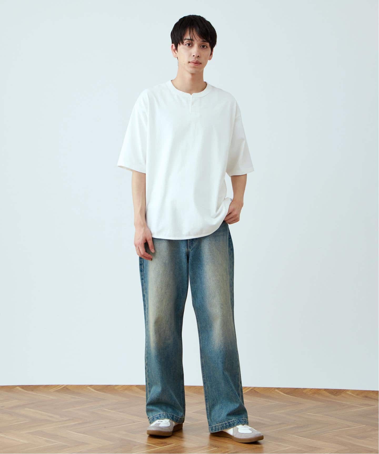 Archive Stone  ヘンリーネックカットソー フェード B.C STOCK｜【ANTS & ELEPHANTS】フェード加工 ヘンリーネックT