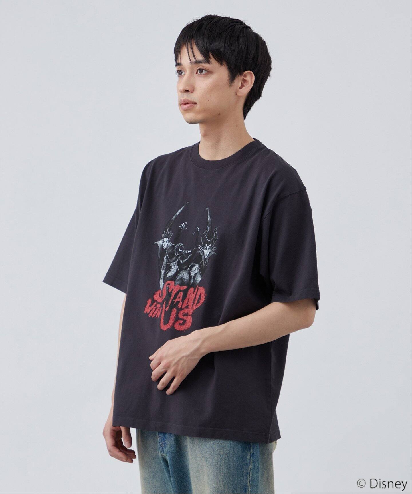DISNEY / ディズニー】別注 ヴィランズ フェード加工 Tシャツ（T