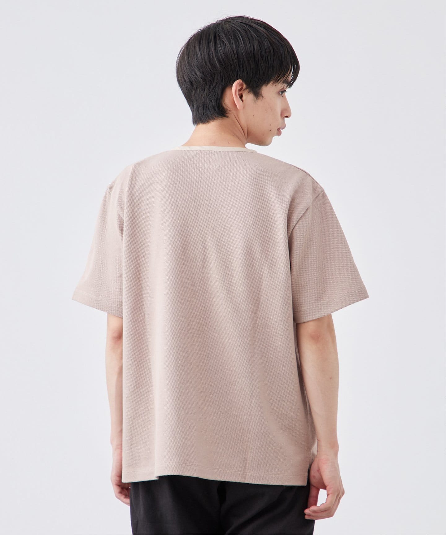 SCI-SCI / 紙糸】カノコ ヘンリーネック半袖Tシャツ（Tシャツ