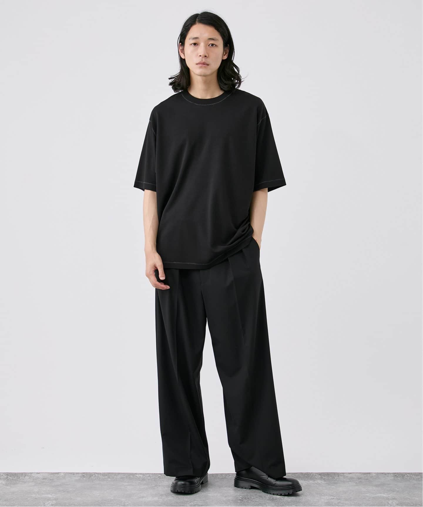 PEARLY GATES★完売品ポンチローマTシャツ黒1 PEARLY GATES☆完売品ポンチローマTシャツ黒1 PEARLY GATES☆完売品