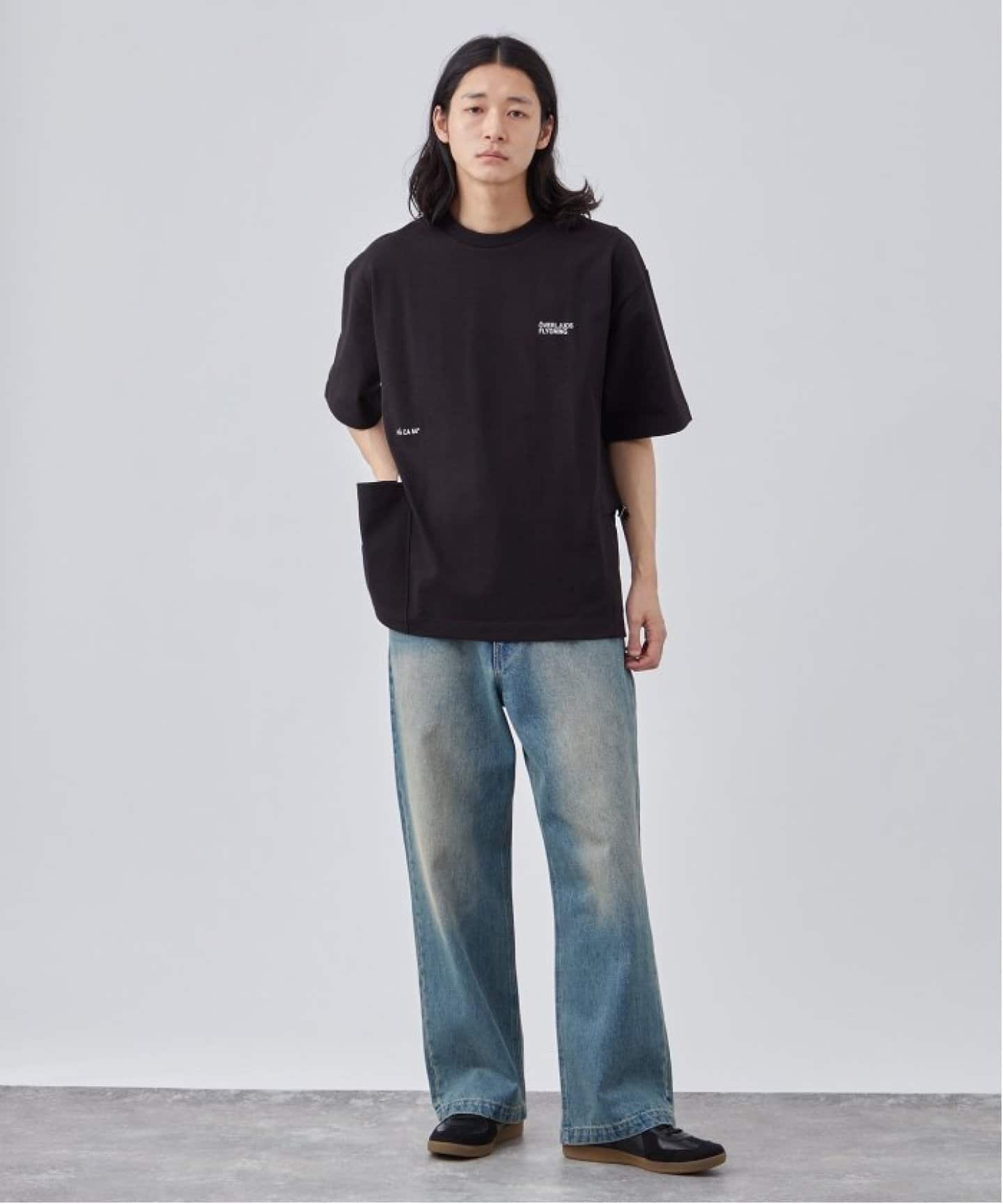 ADIEU TRISTESSE オレンジ 長袖シャツ 38 ジャケット MAATEE＆SONS(マーティーアンドサンズ) 折って折ってSHIRTSJK