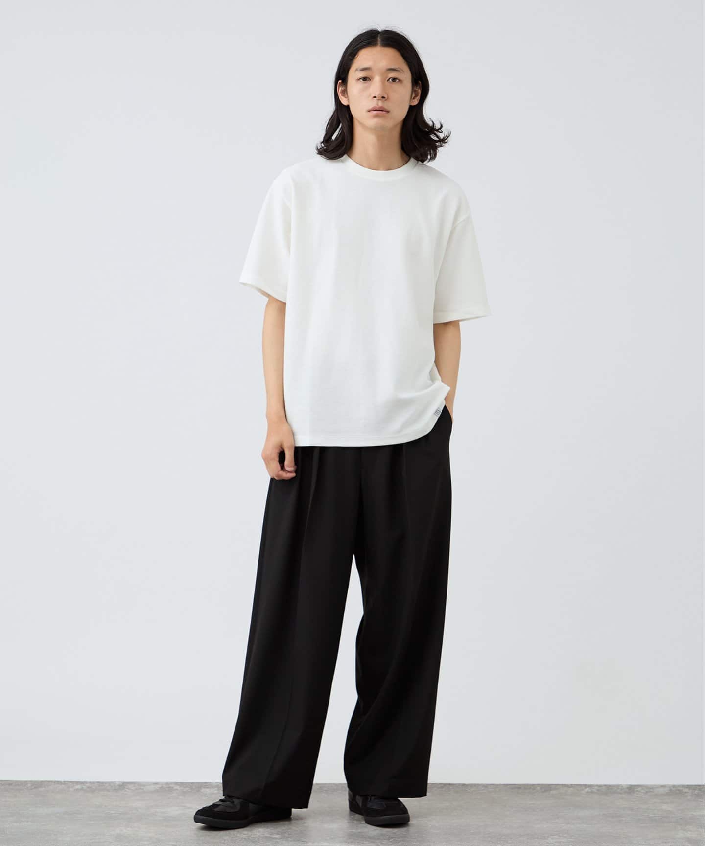 【YCH】韓国発！SHEER-PANELLED LAYERED Tシャツ BLUE 送料込 SLY | LAYERED STRIPE 2P シャツ (シャツ・ブラウス ) |SHEL