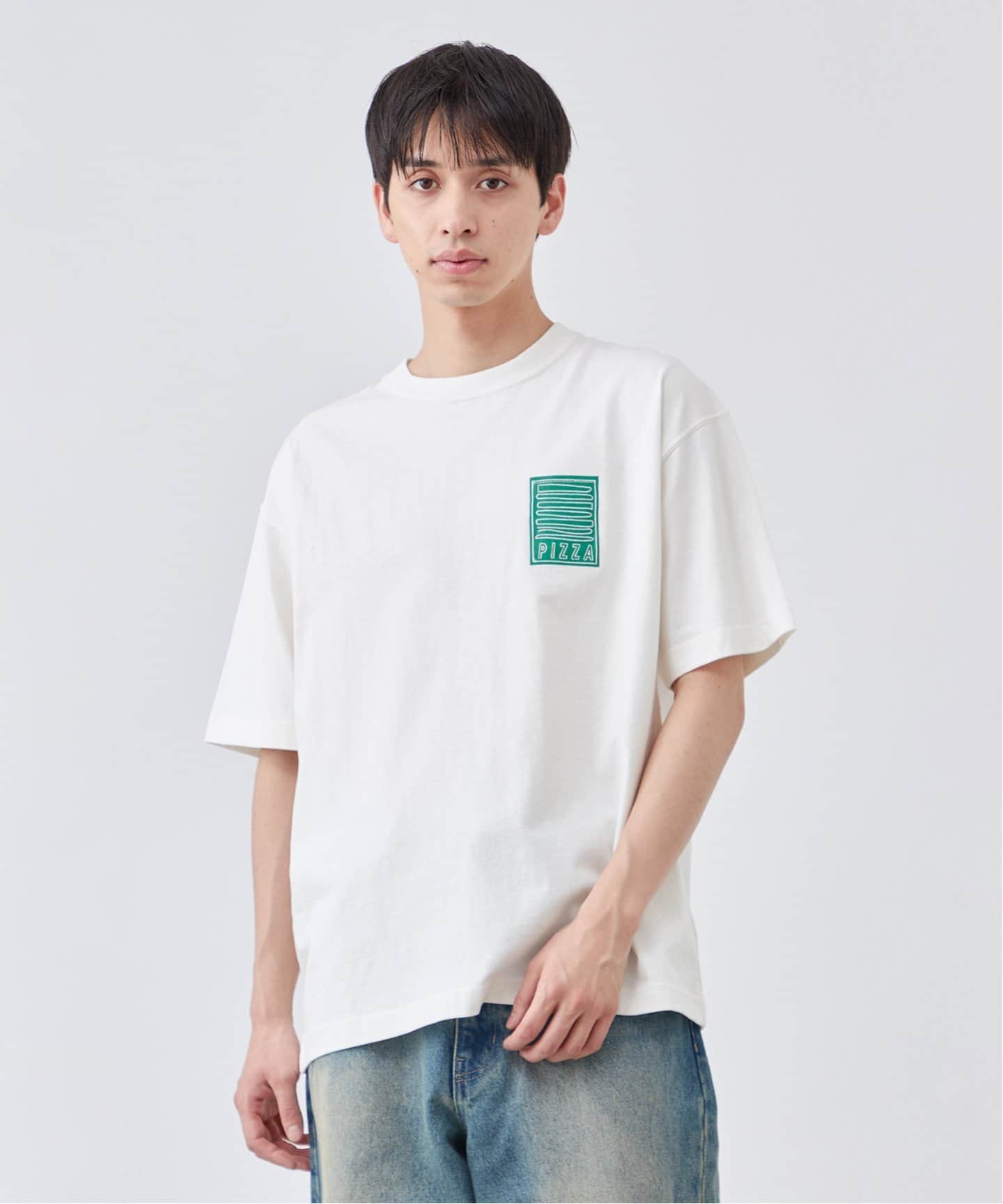 PIZZA/ピザ モチーフTシャツ（Tシャツ／カットソー）｜B.C STOCK（ベー