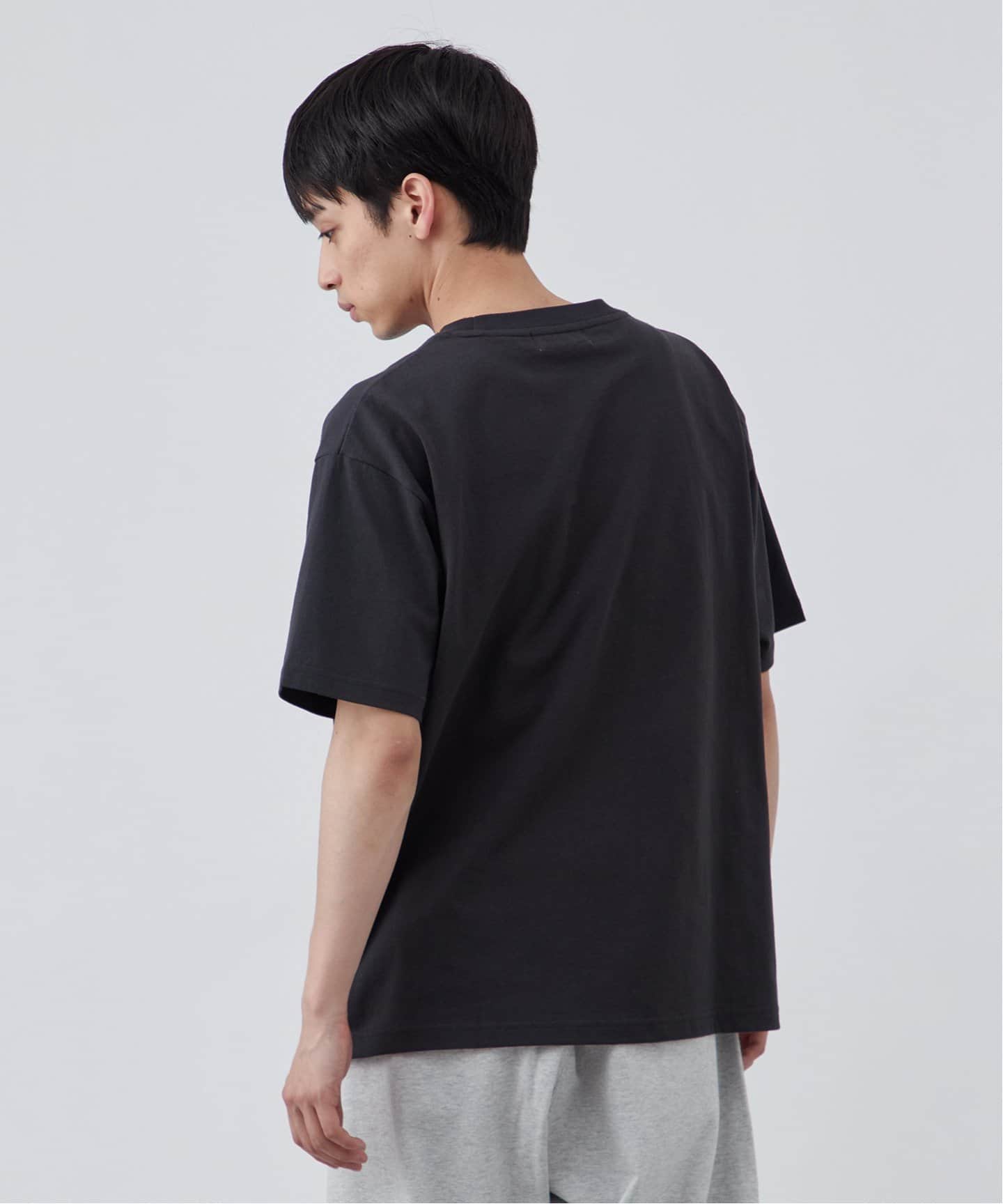 半袖カットソー/FREE/ポリエステル/BLK/MWCT231043 Future Link ロゴプリントTシャツ（Tシャツ／カットソー）｜B.C