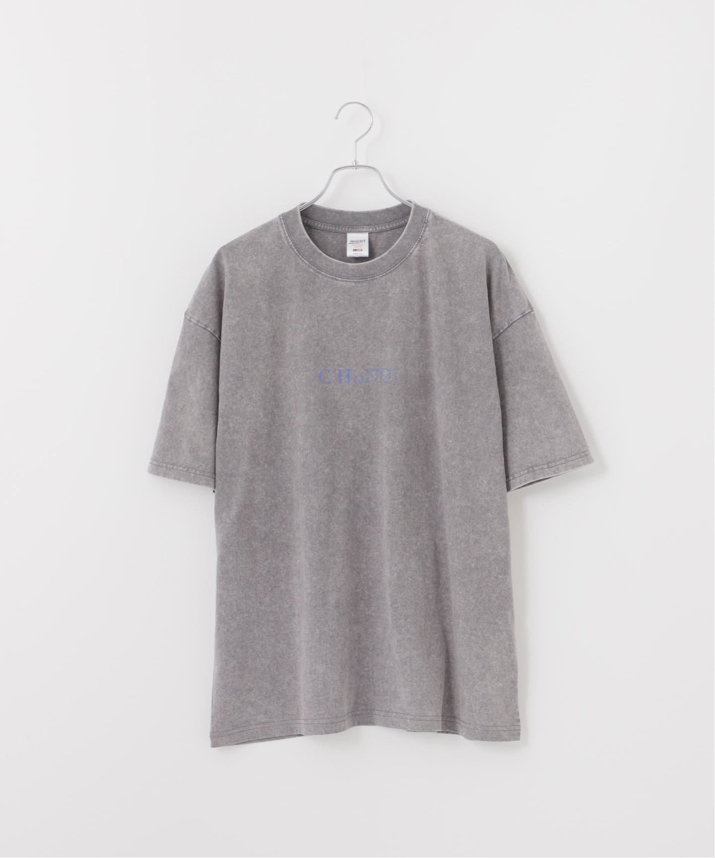 ピグメント加工 プリント クルーネックTシャツ（Tシャツ／カットソー
