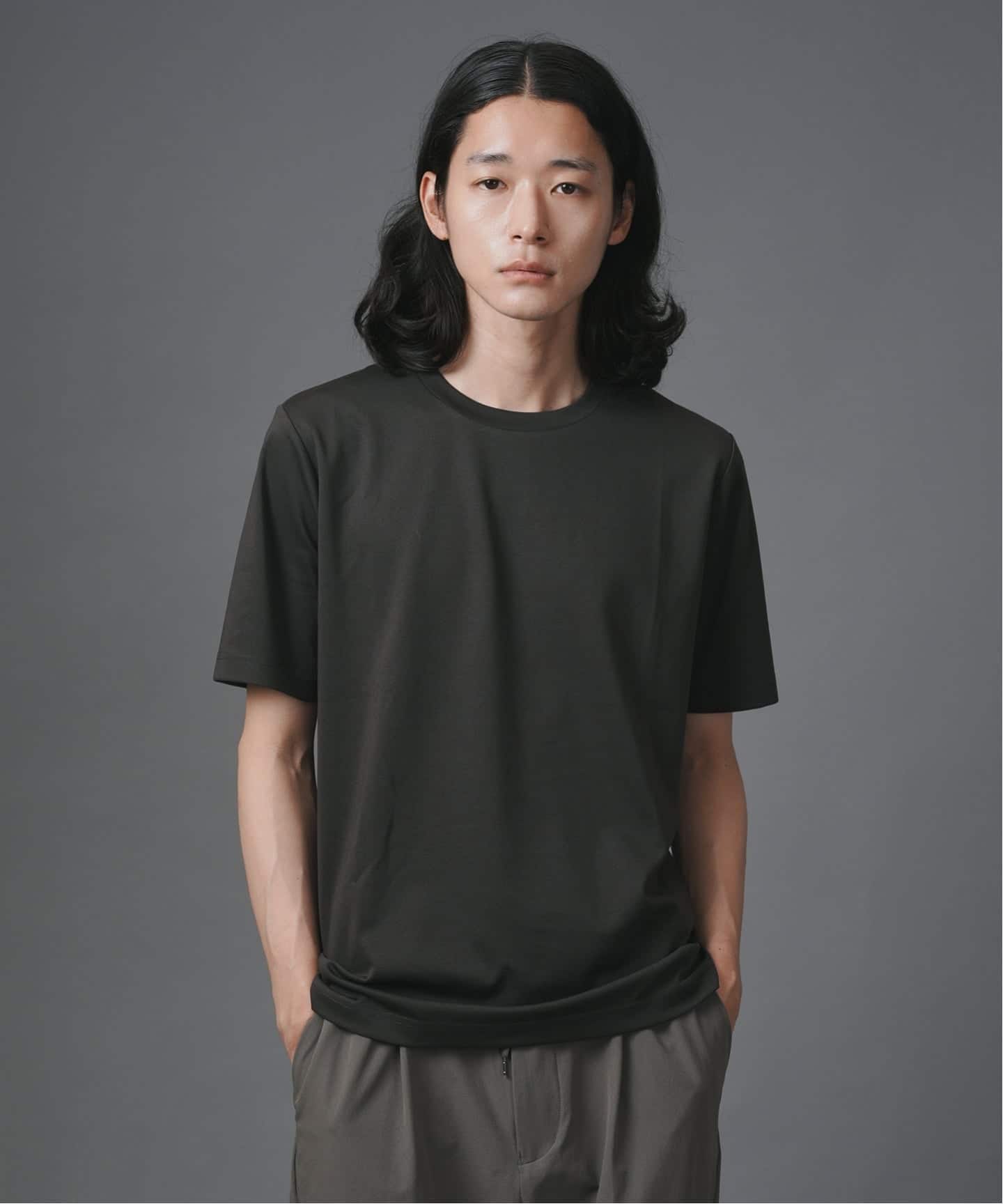シルケットポンチ クルーネック半袖Tシャツ（Tシャツ／カットソー