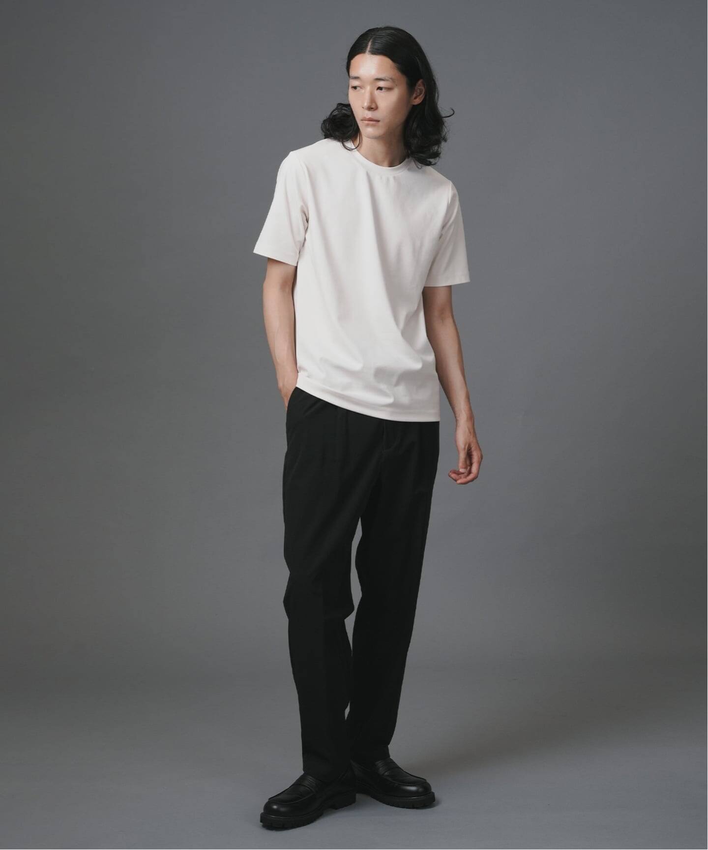 シルケットポンチ クルーネック半袖Tシャツ（Tシャツ／カットソー