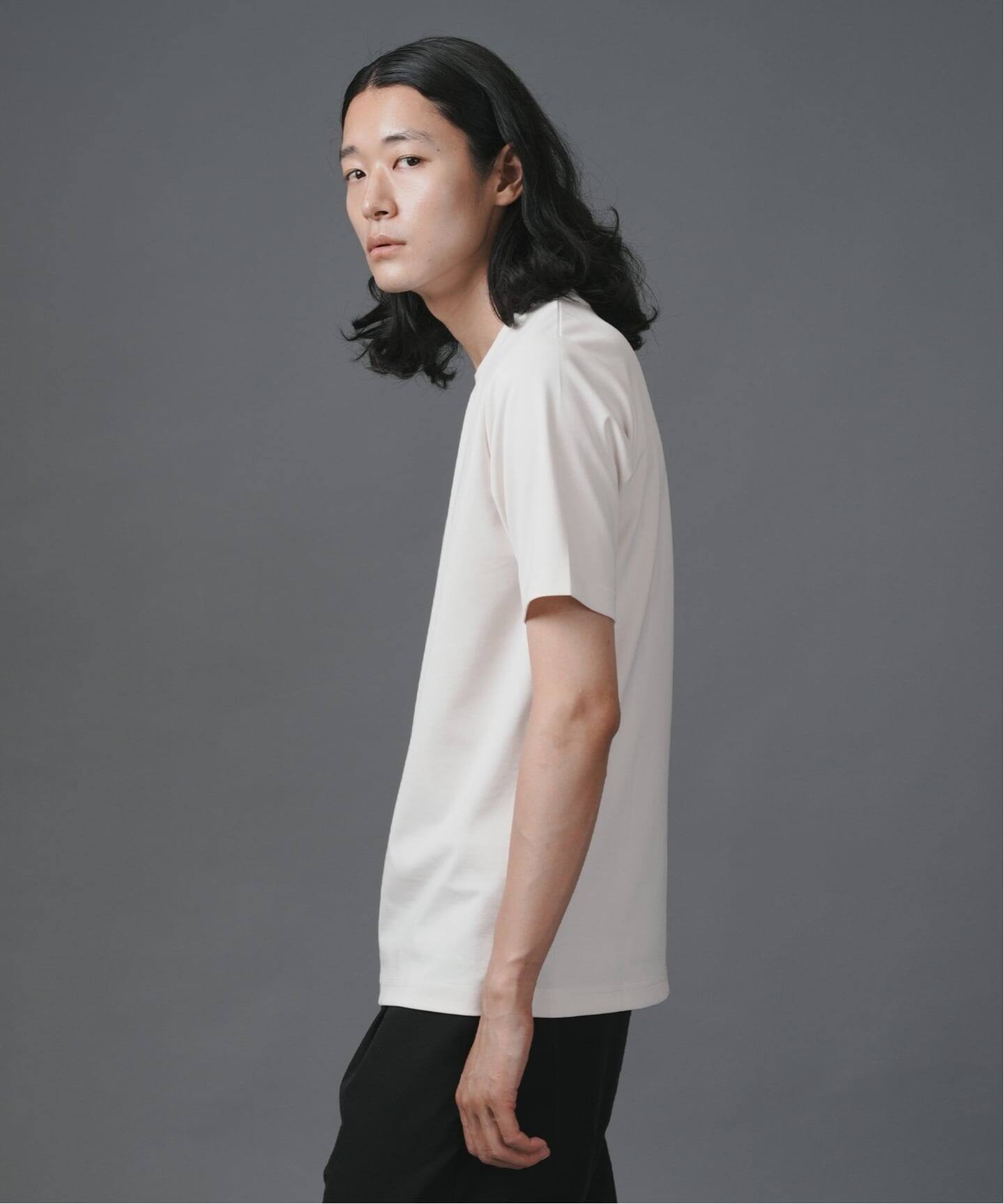 シルケットポンチ クルーネック半袖Tシャツ（Tシャツ／カットソー 
