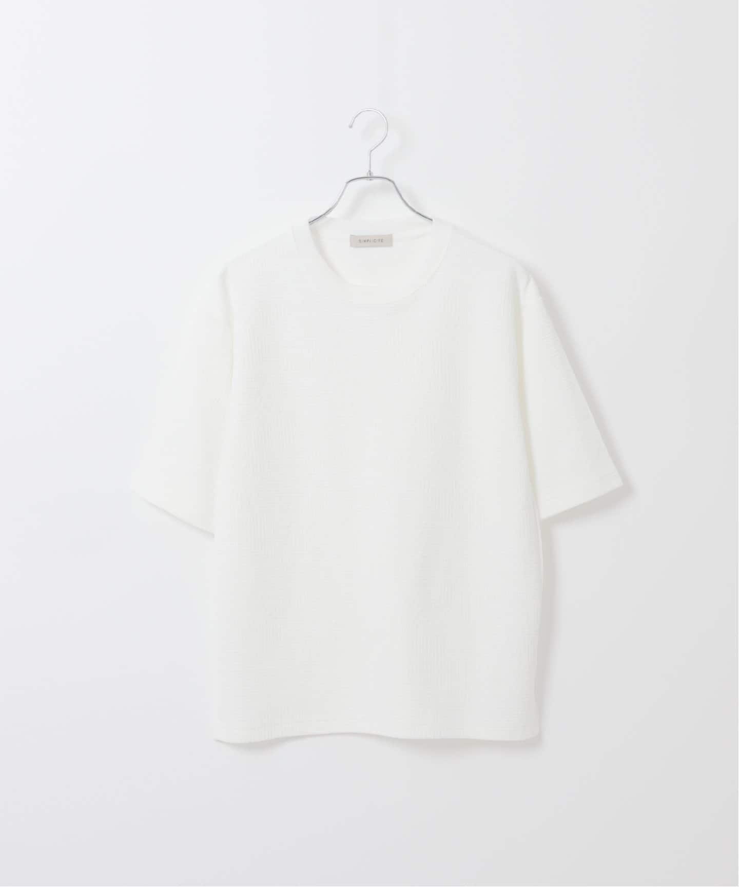 ジャガード クルーネック半袖Tシャツ（Tシャツ／カットソー）｜B.C