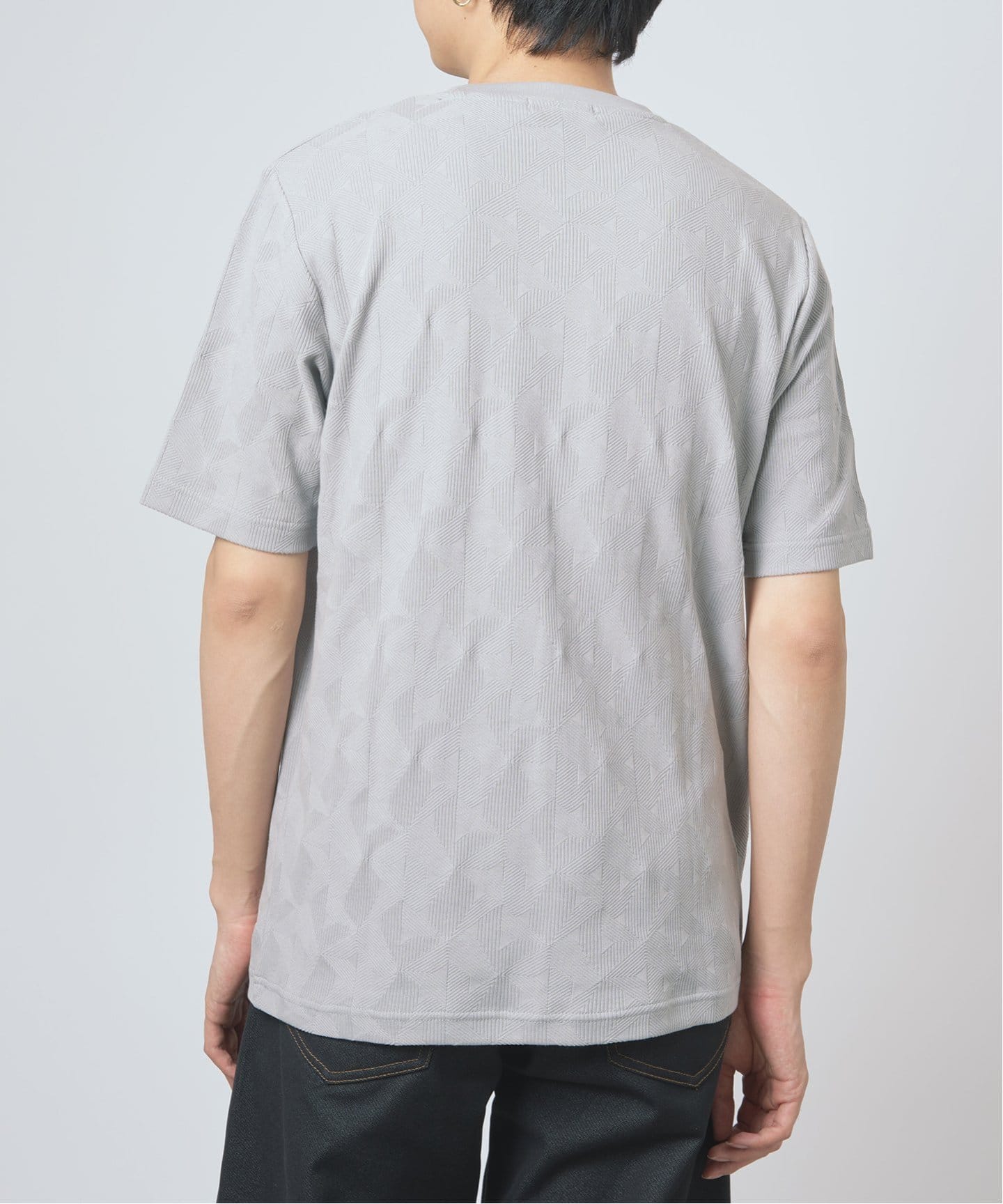 リンクスジャガード 半袖Tシャツ（Tシャツ／カットソー）｜B.C STOCK