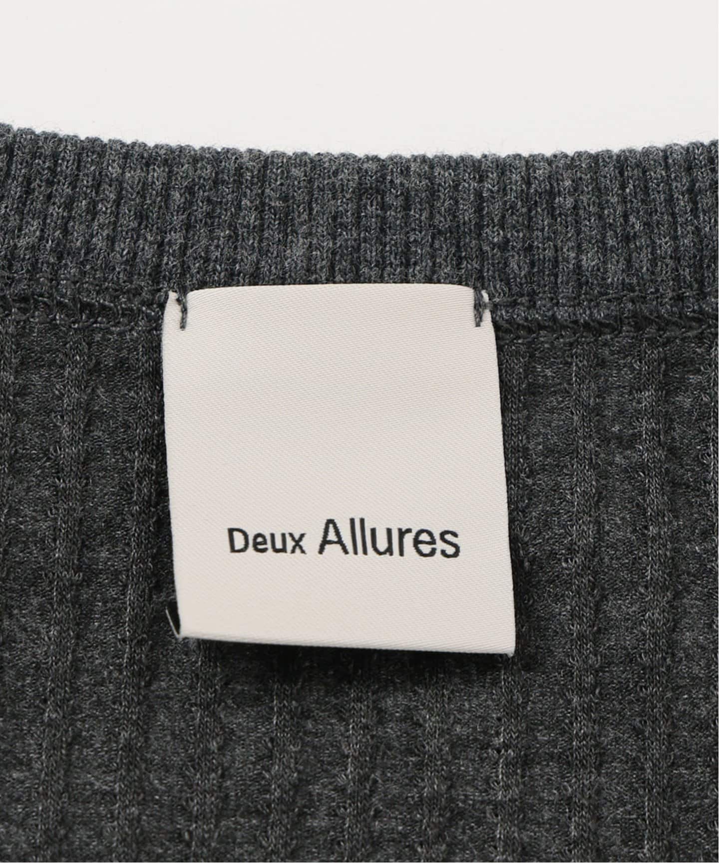 Deux Allures/ドゥ アリュール】テレコタンク（タンクトップ