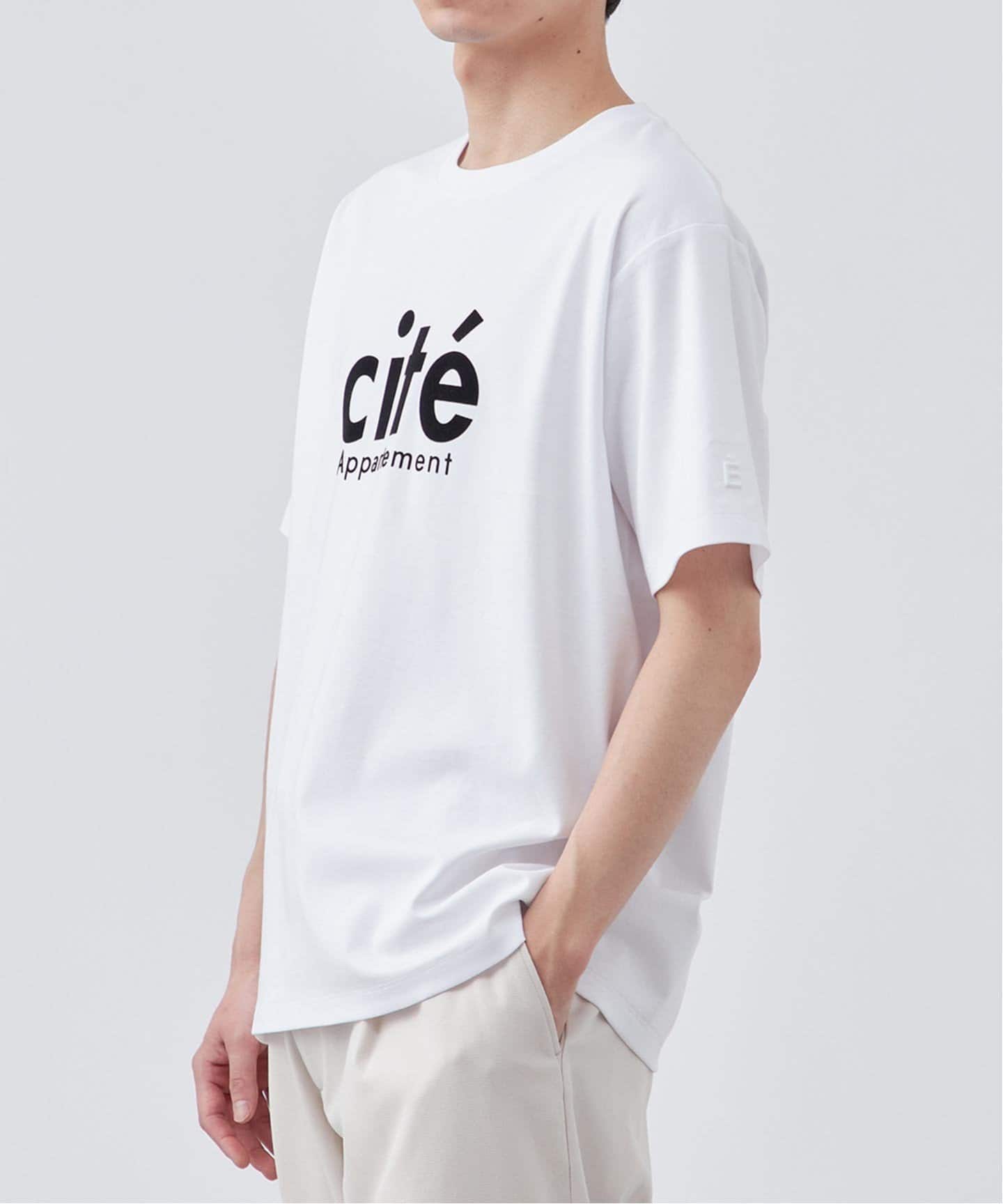 追加》シルケット加工 フレンチロゴ クルーネックTシャツ（Tシャツ