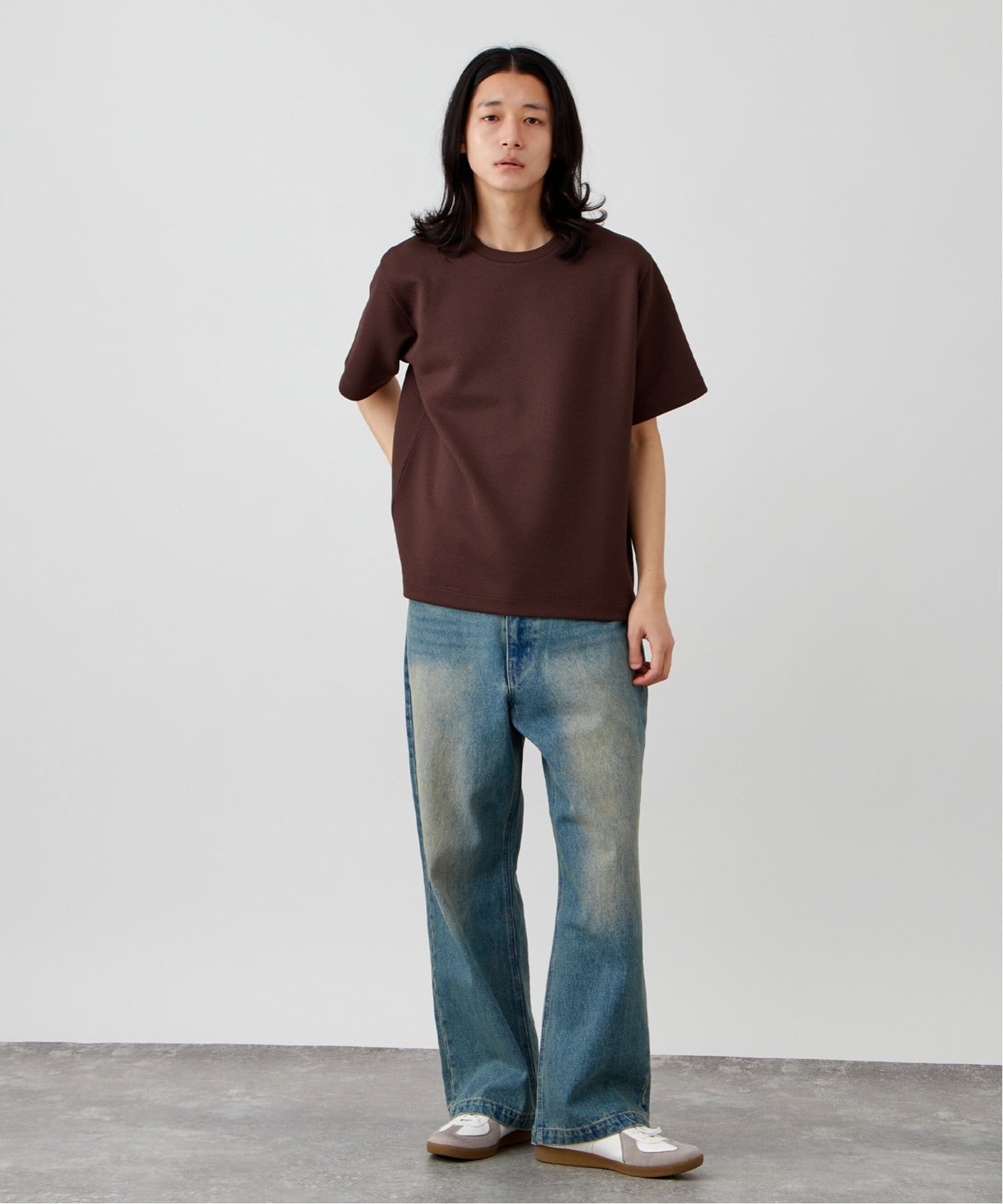 ハニカムメッシュ クルーネックTシャツ（Tシャツ／カットソー）｜B.C