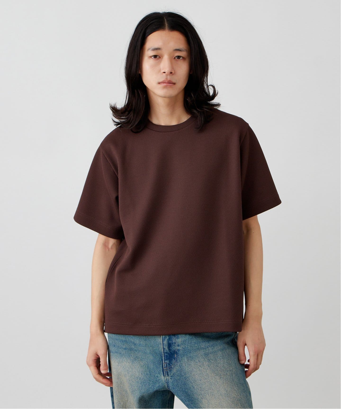 ハニカムメッシュ クルーネックTシャツ（Tシャツ／カットソー）｜B.C