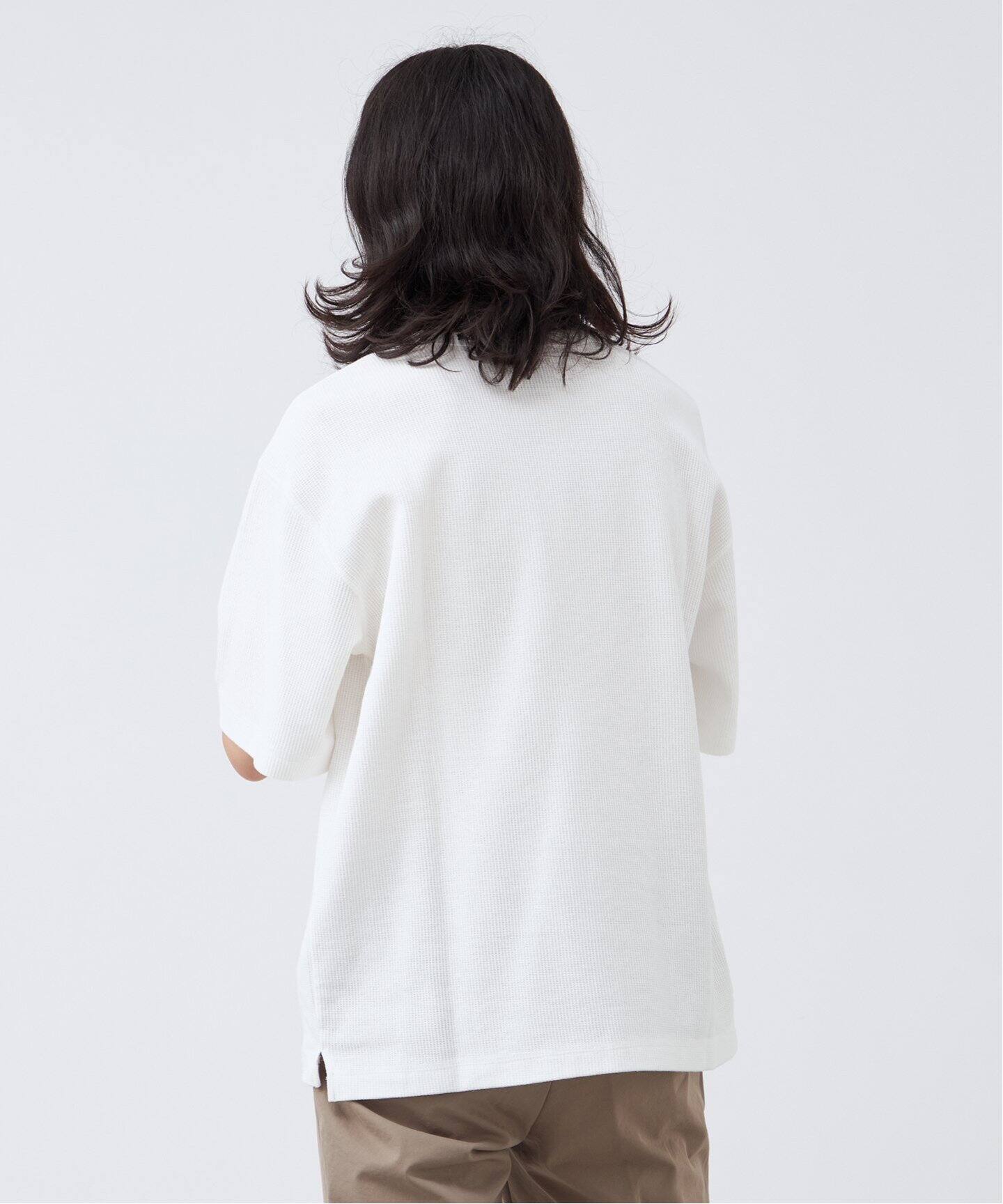 ツイストワッフル オーバーサイズ半袖Tシャツ（Tシャツ