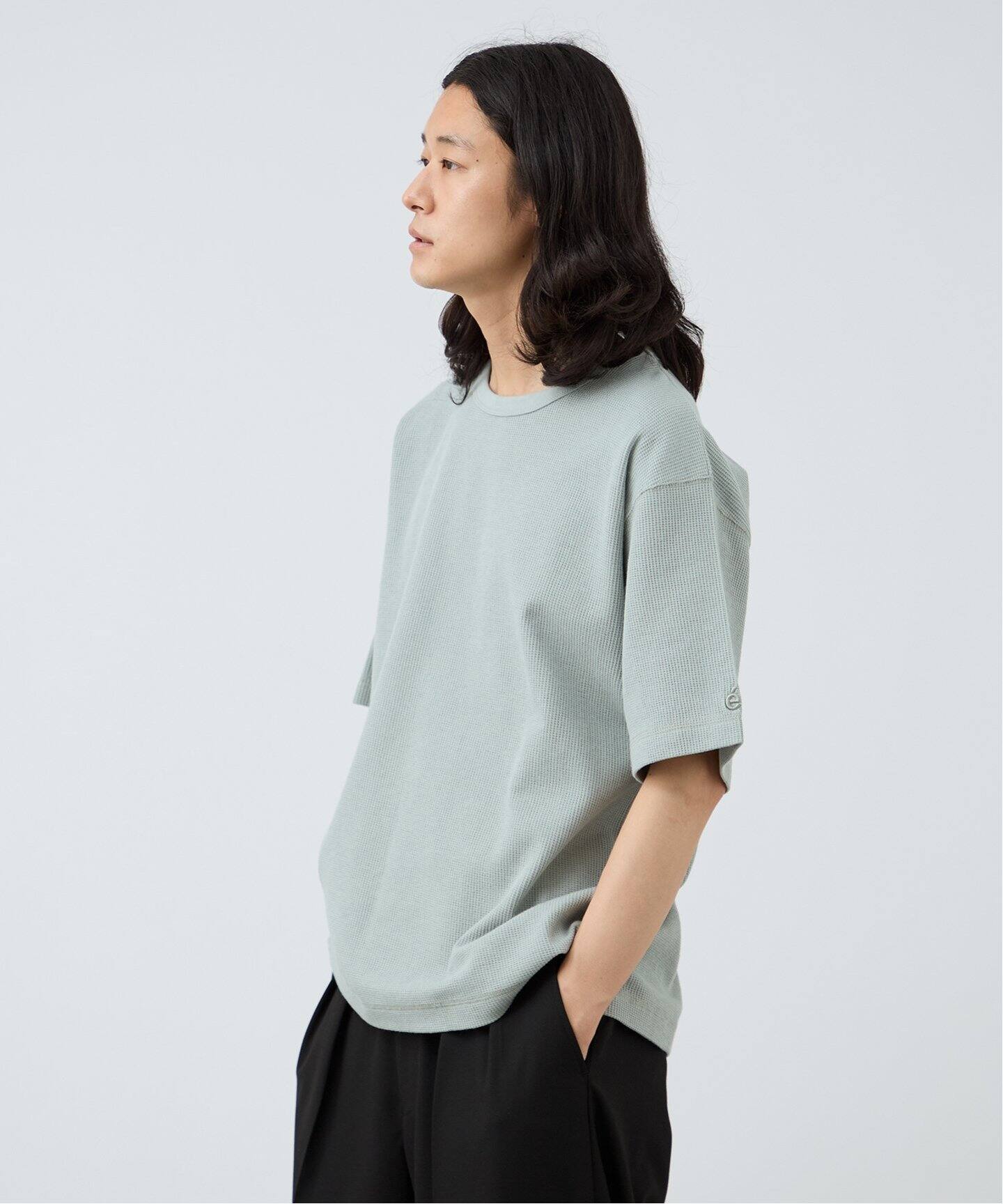 BE:FIRST ワッフル Tシャツ Mサイズ improves スターロゴ刺繍 オーバーサイズ ワッフルTシャツ
