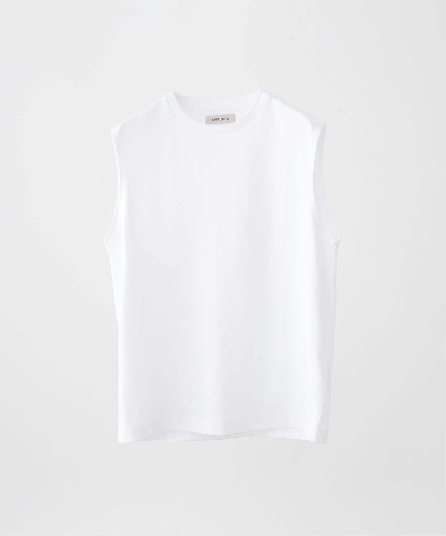 ギザコットン ノースリーブTシャツ
