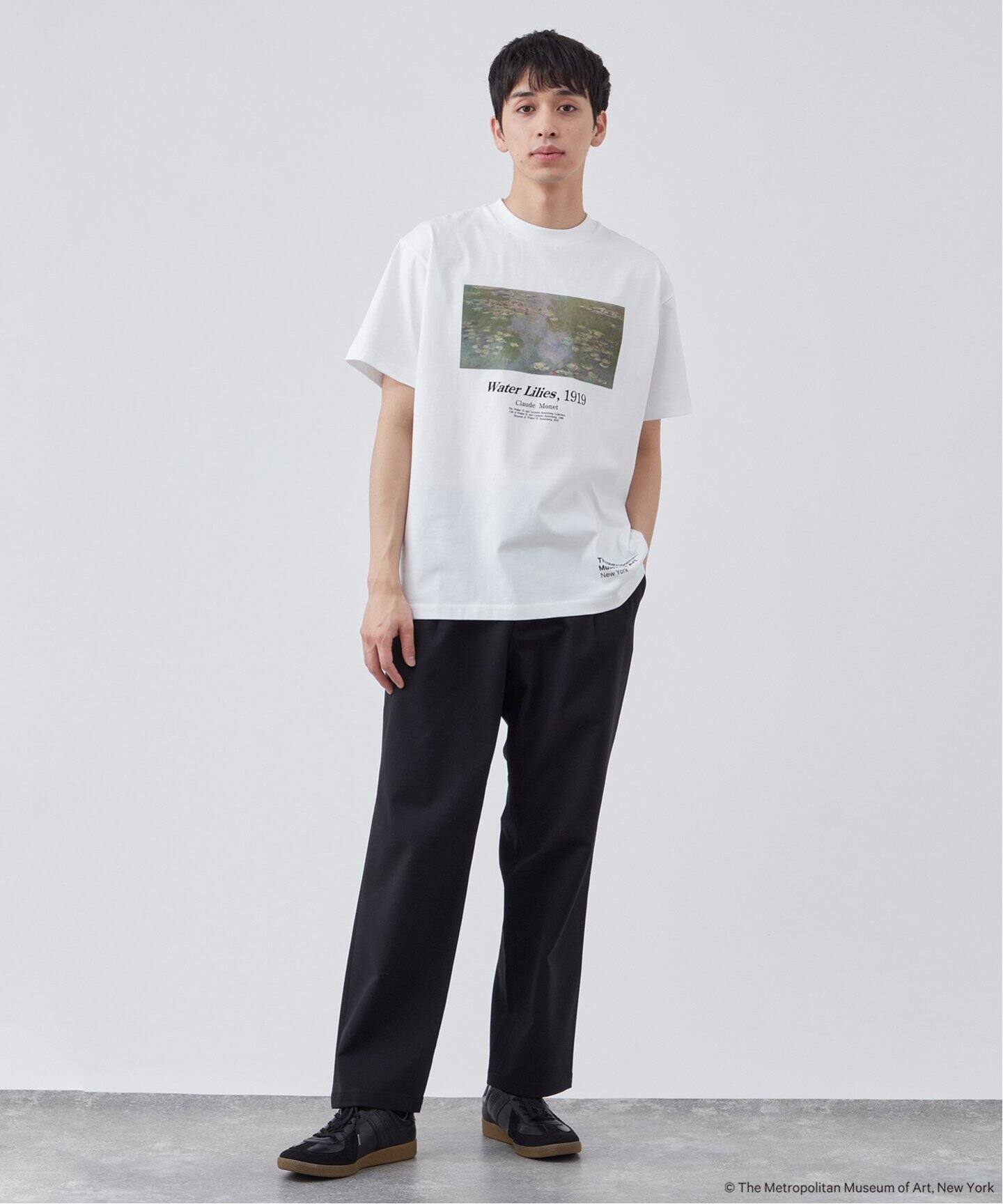 モネ展　睡蓮のとき　Tシャツ　Lサイズ モネ 睡蓮のとき Tシャツ 睡蓮(Inv.5085) | 日テレポシュレ本店