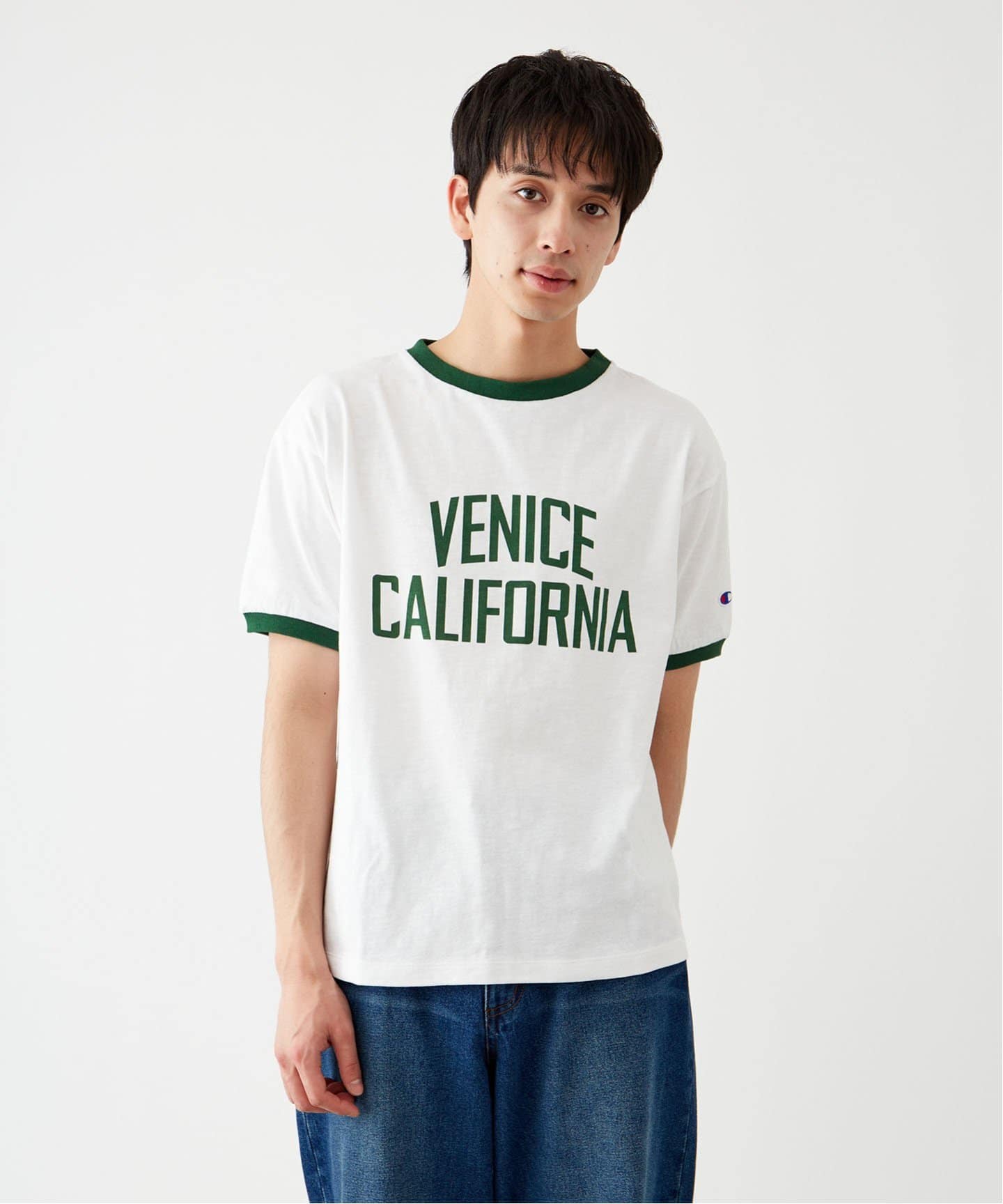 チャンピオン　リンガーT Champion/チャンピオン】別注 リンガーTシャツ（Tシャツ／カットソー