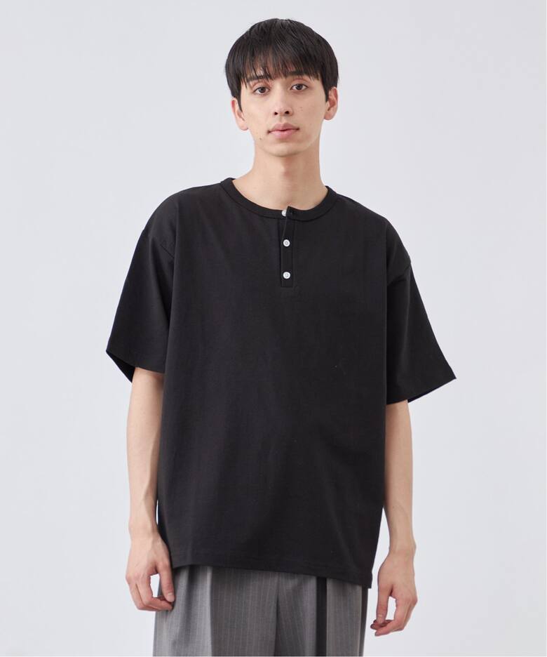AIRTOWNE MILLS別注 ヘンリーネック 半袖Tシャツ（Tシャツ／カットソー 