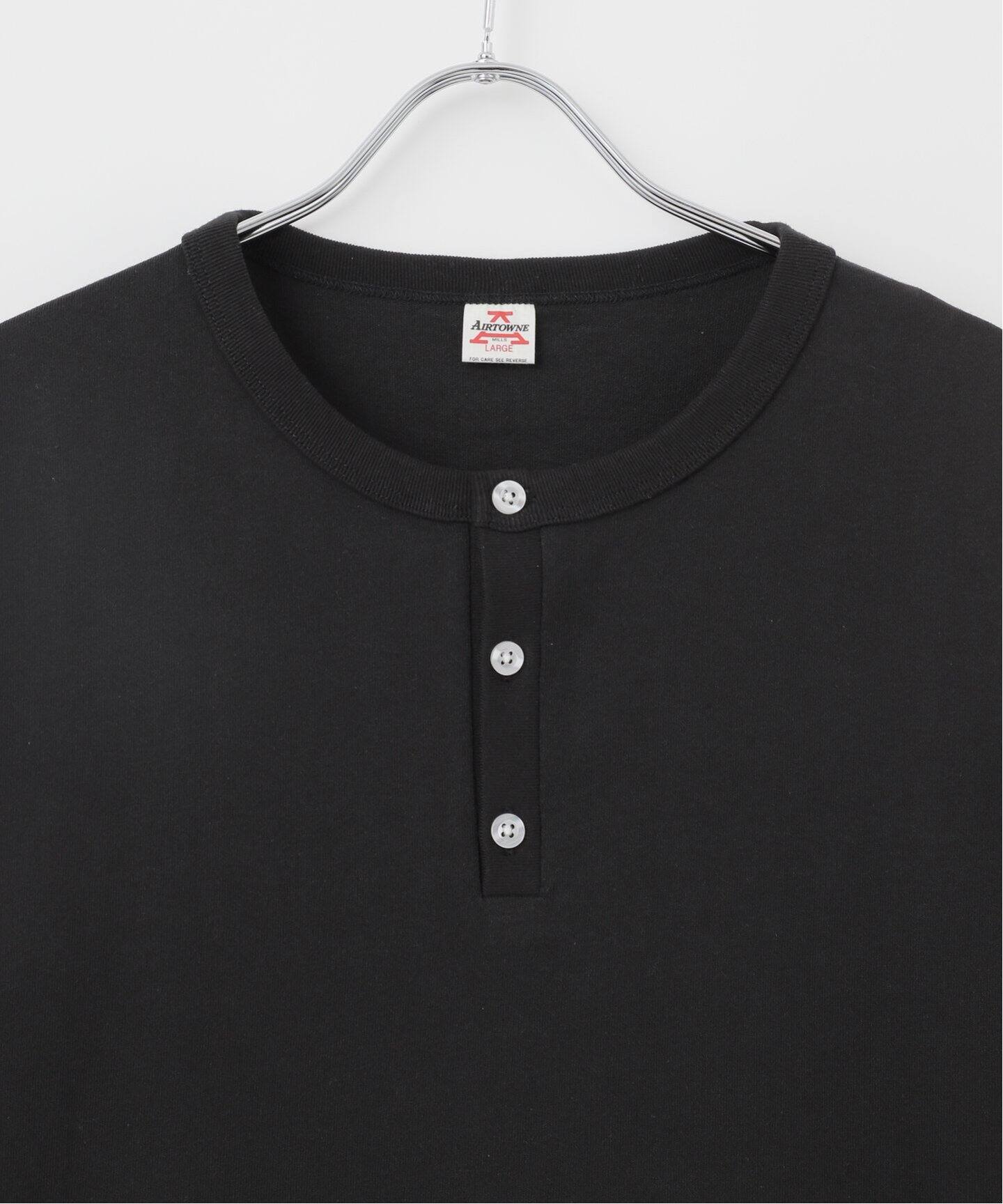 AIRTOWNE MILLS別注 ヘンリーネック 半袖Tシャツ（Tシャツ／カットソー