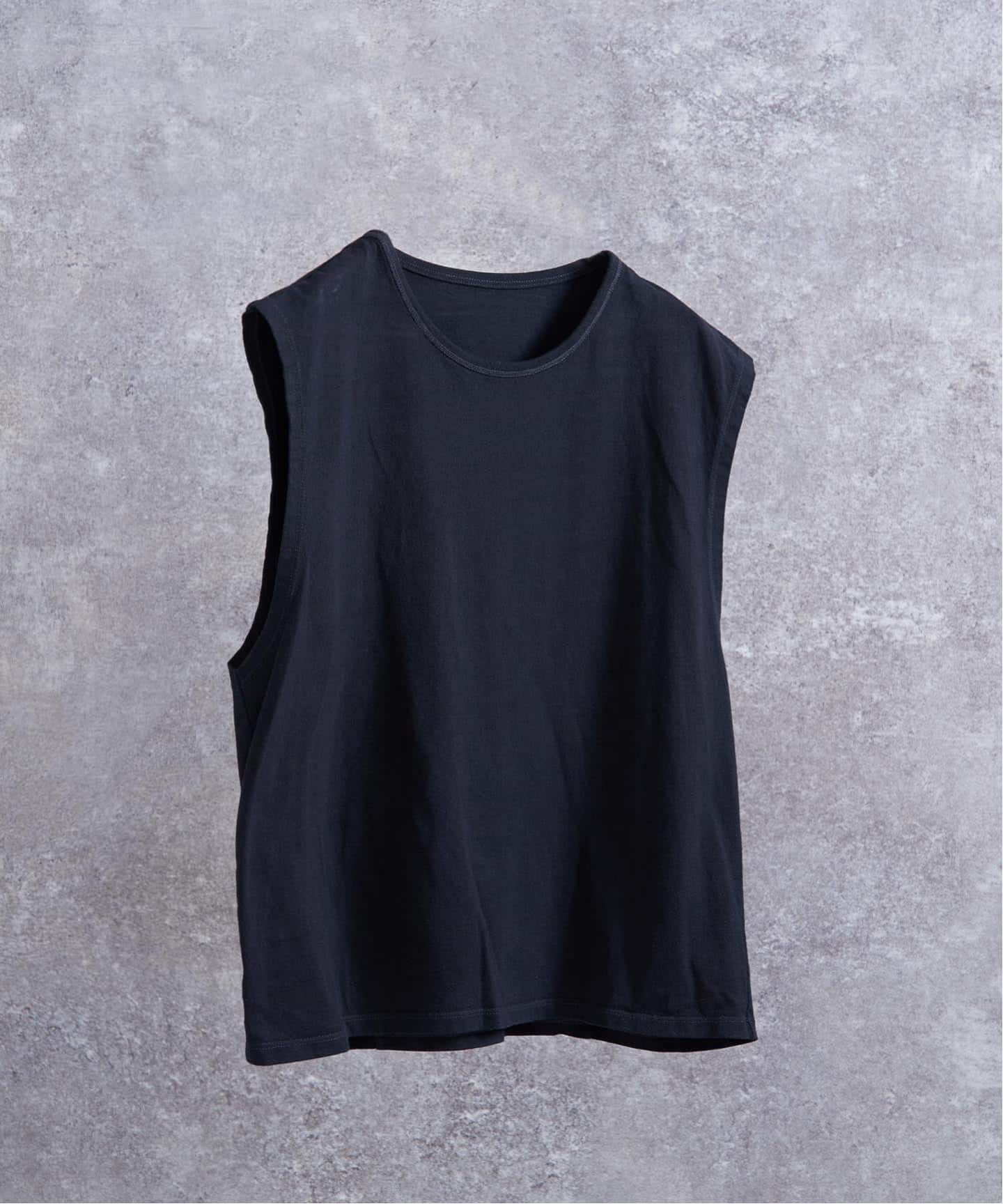 ヴィンテージ加工 クロップド ノースリーブTシャツ produce by KYO（T